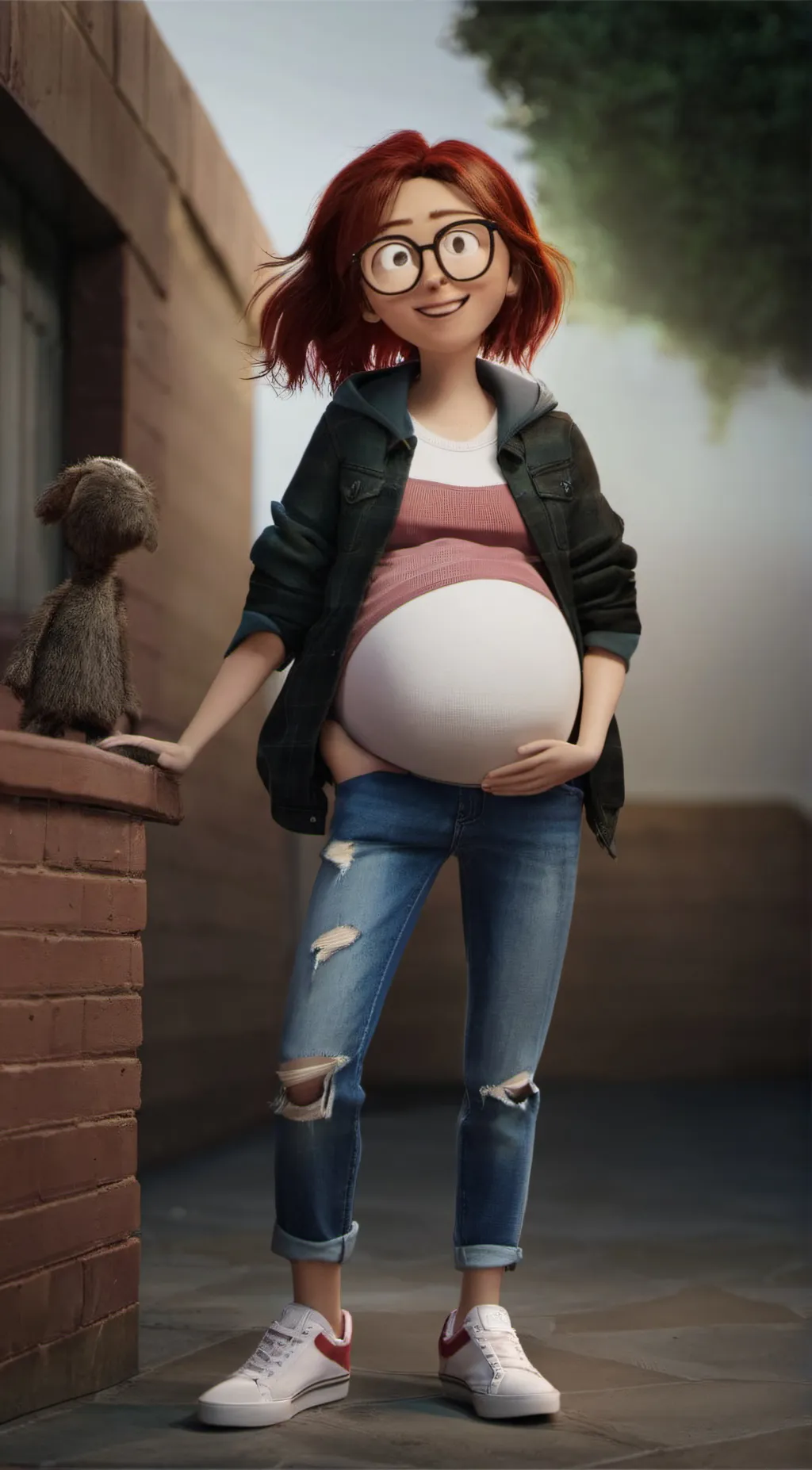 ai character: Katie  background