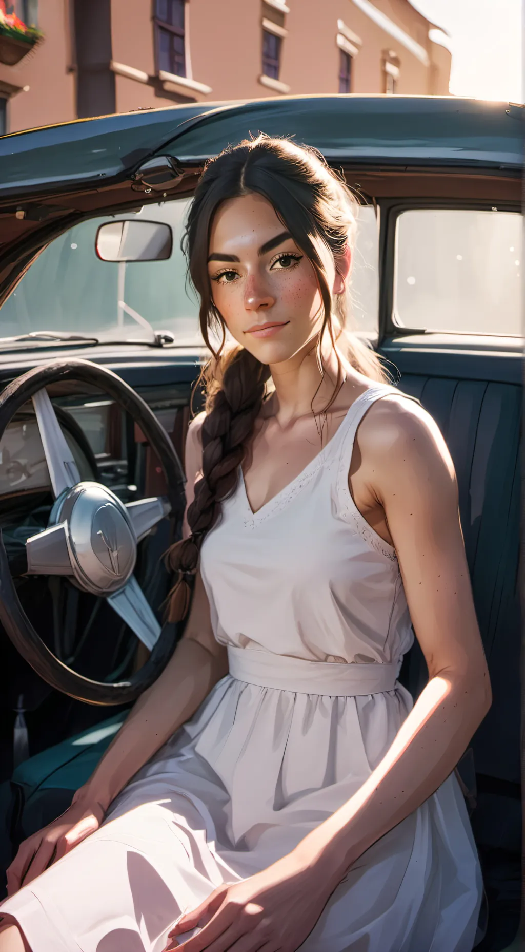 ai character: Amy  background