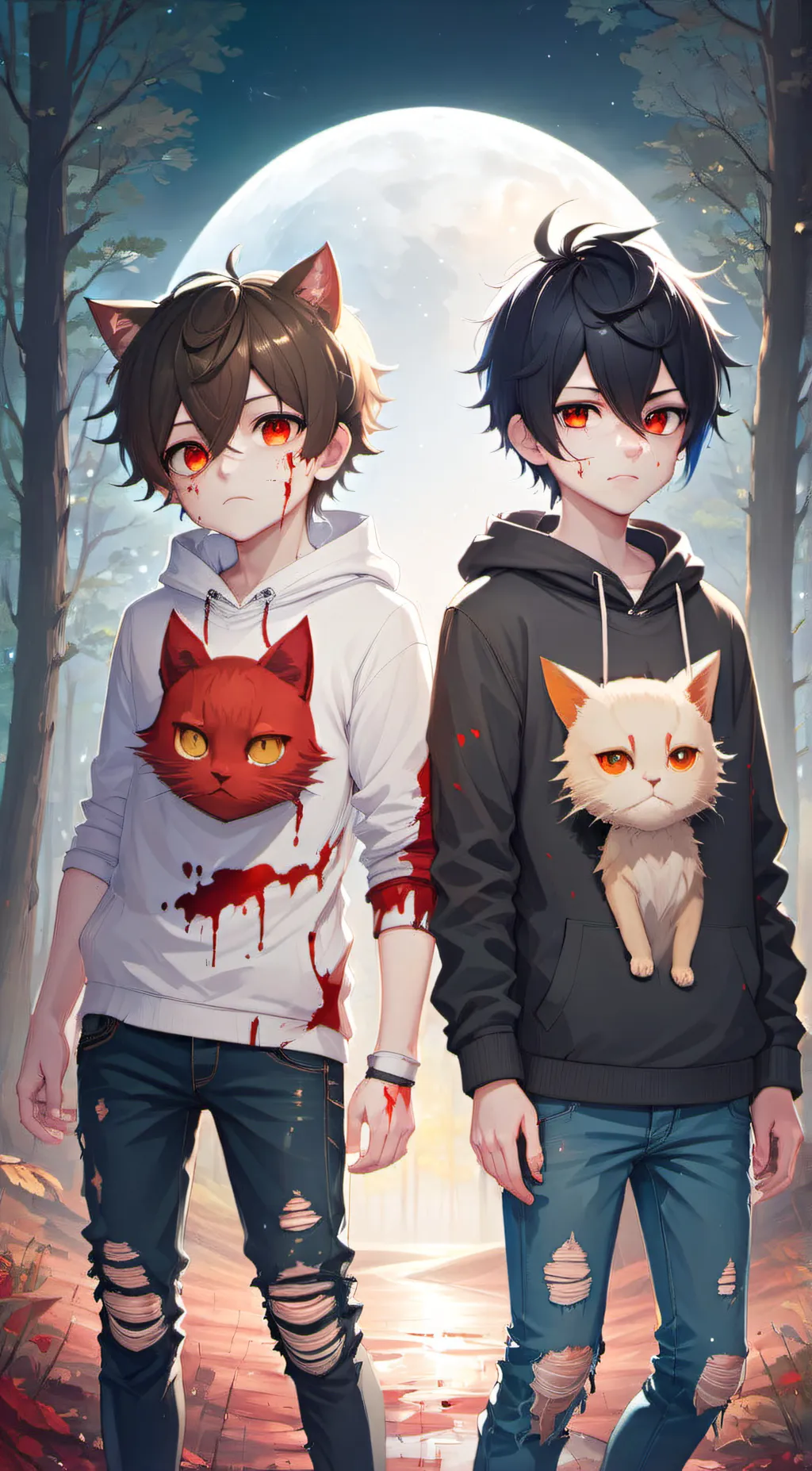 ai character: Aoi & Aoto background