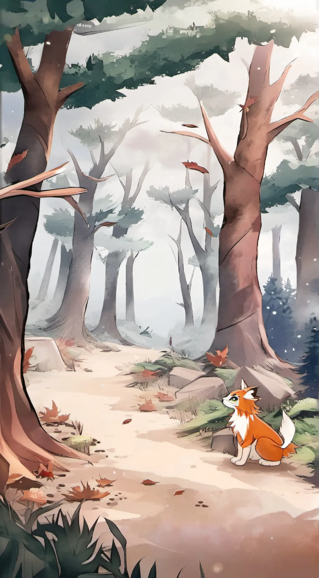 ai character: Thunderclan Camp background
