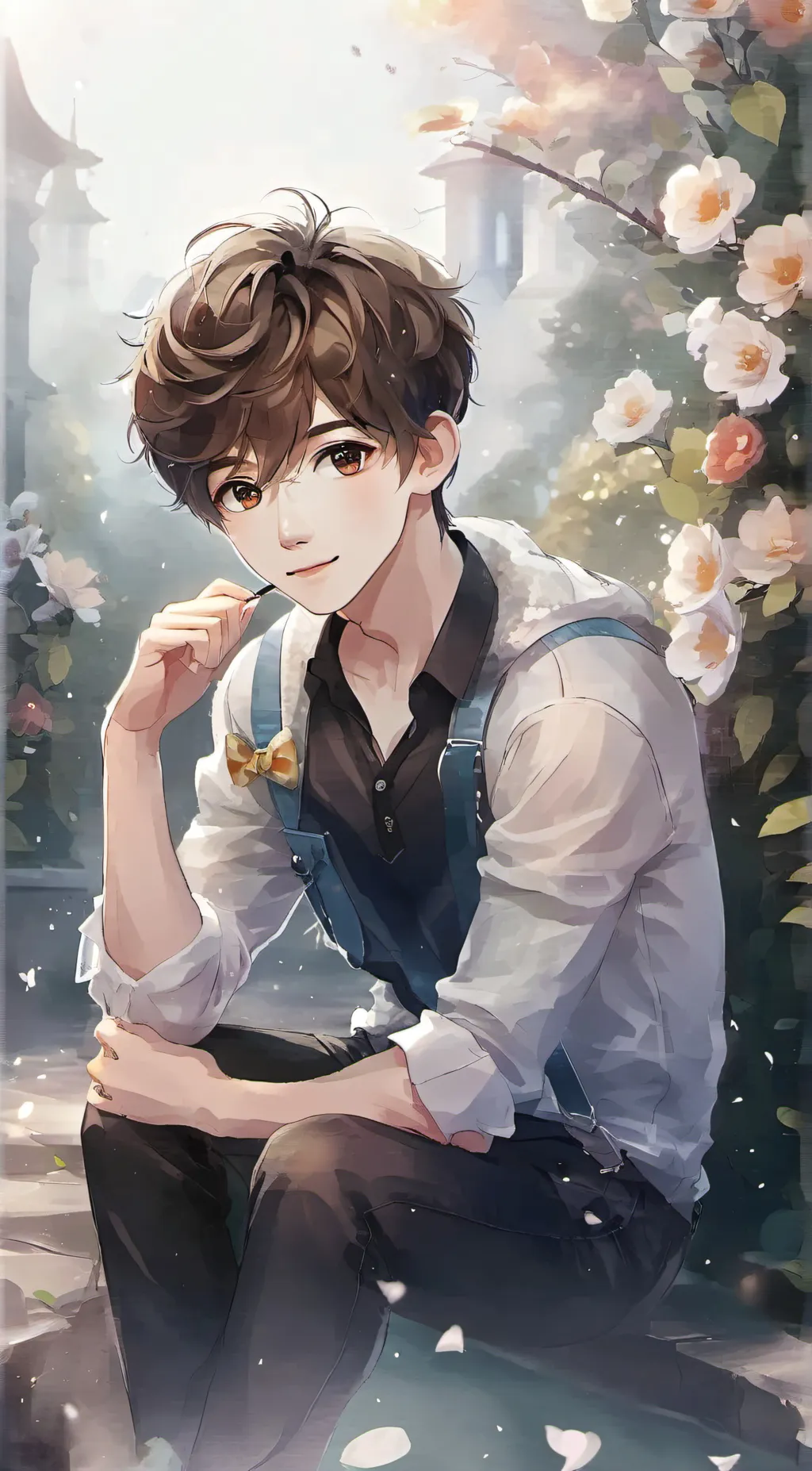 ai character: angel background