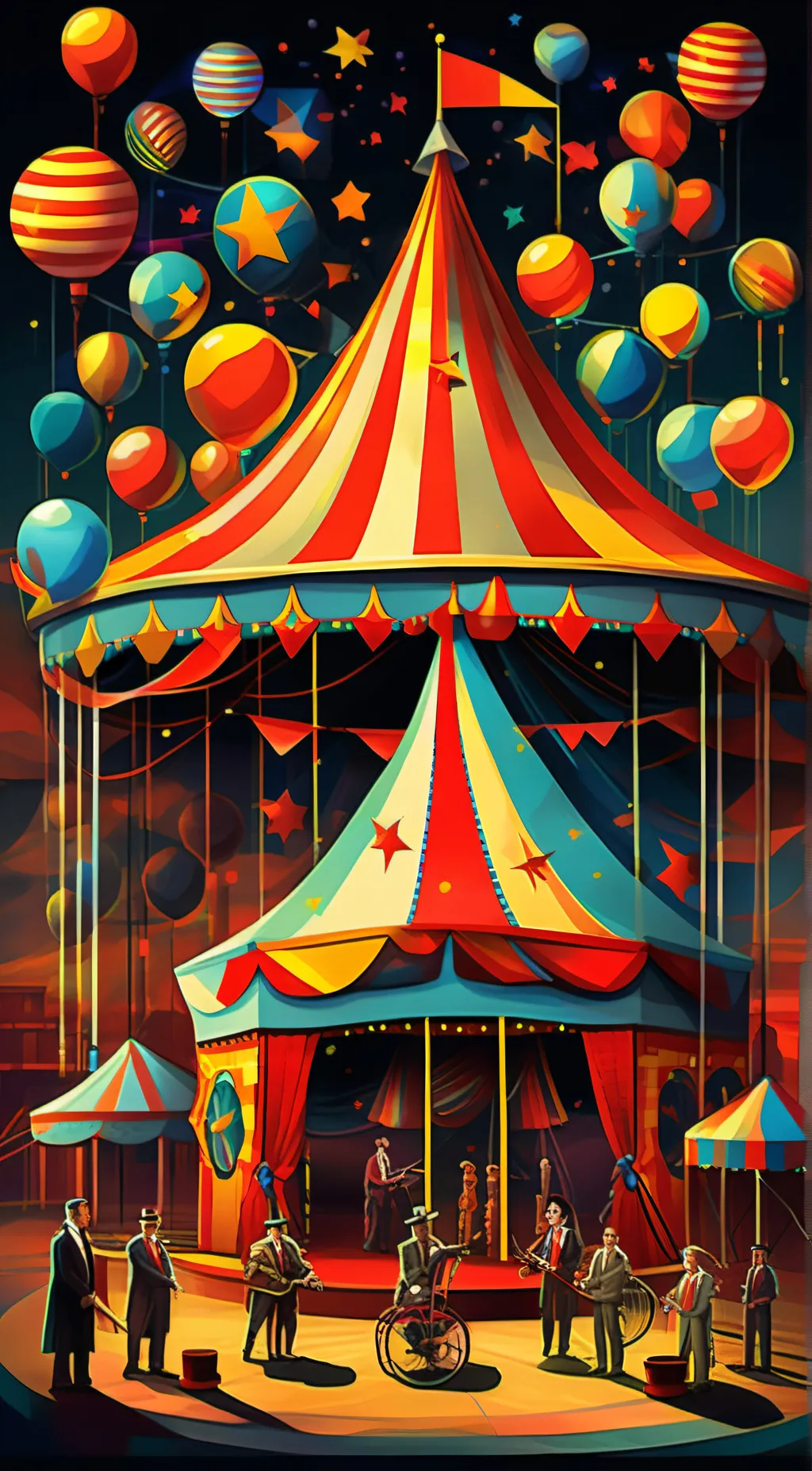 ai character: digital circus  background