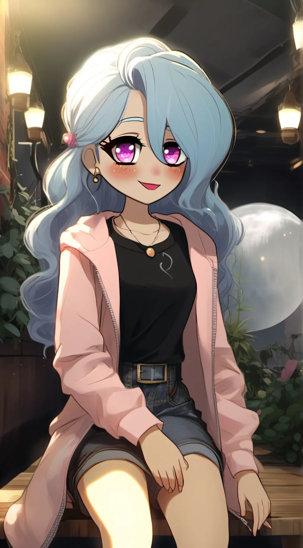 ai character: Annie  background