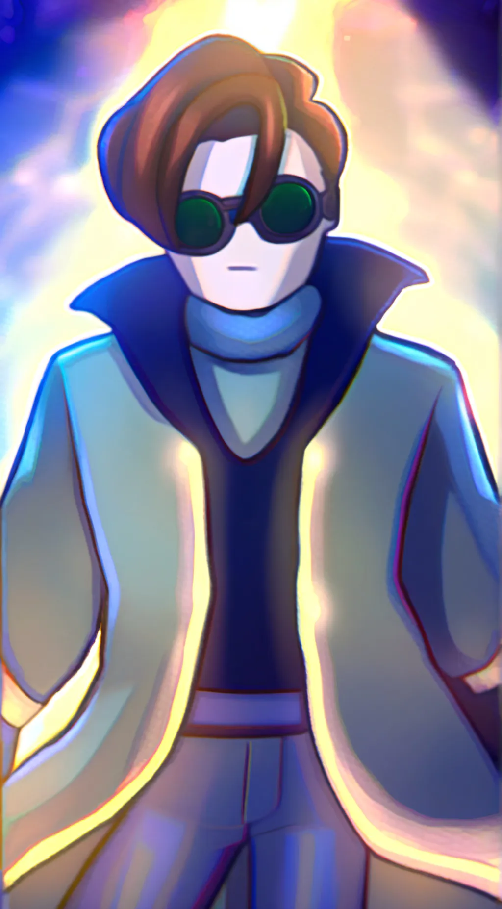 ai character: bacon background