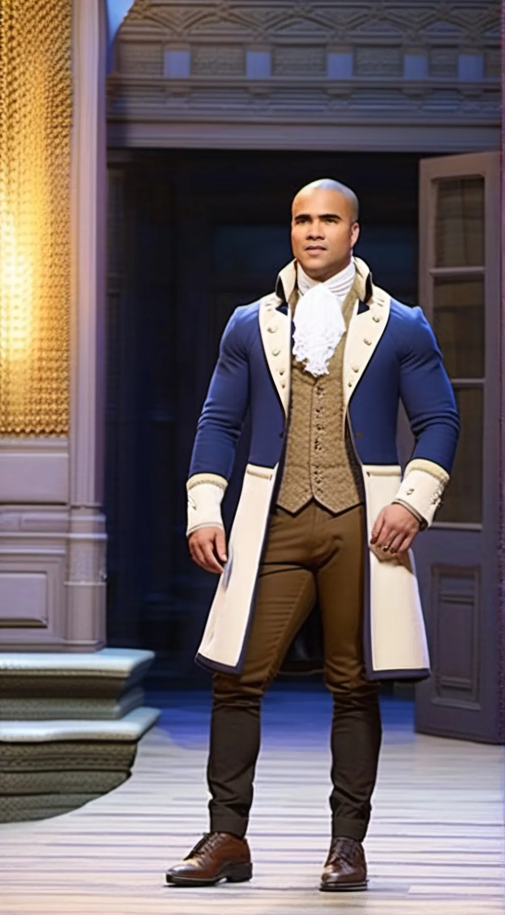 ai character: GEORGE WASHINGTON  background