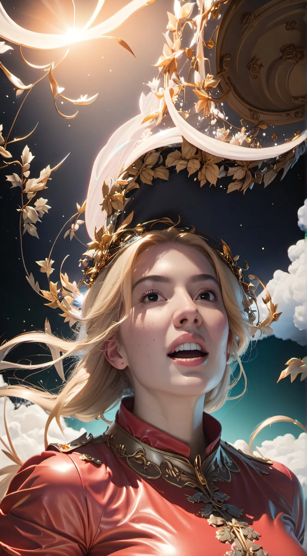 ai character: Aurora background