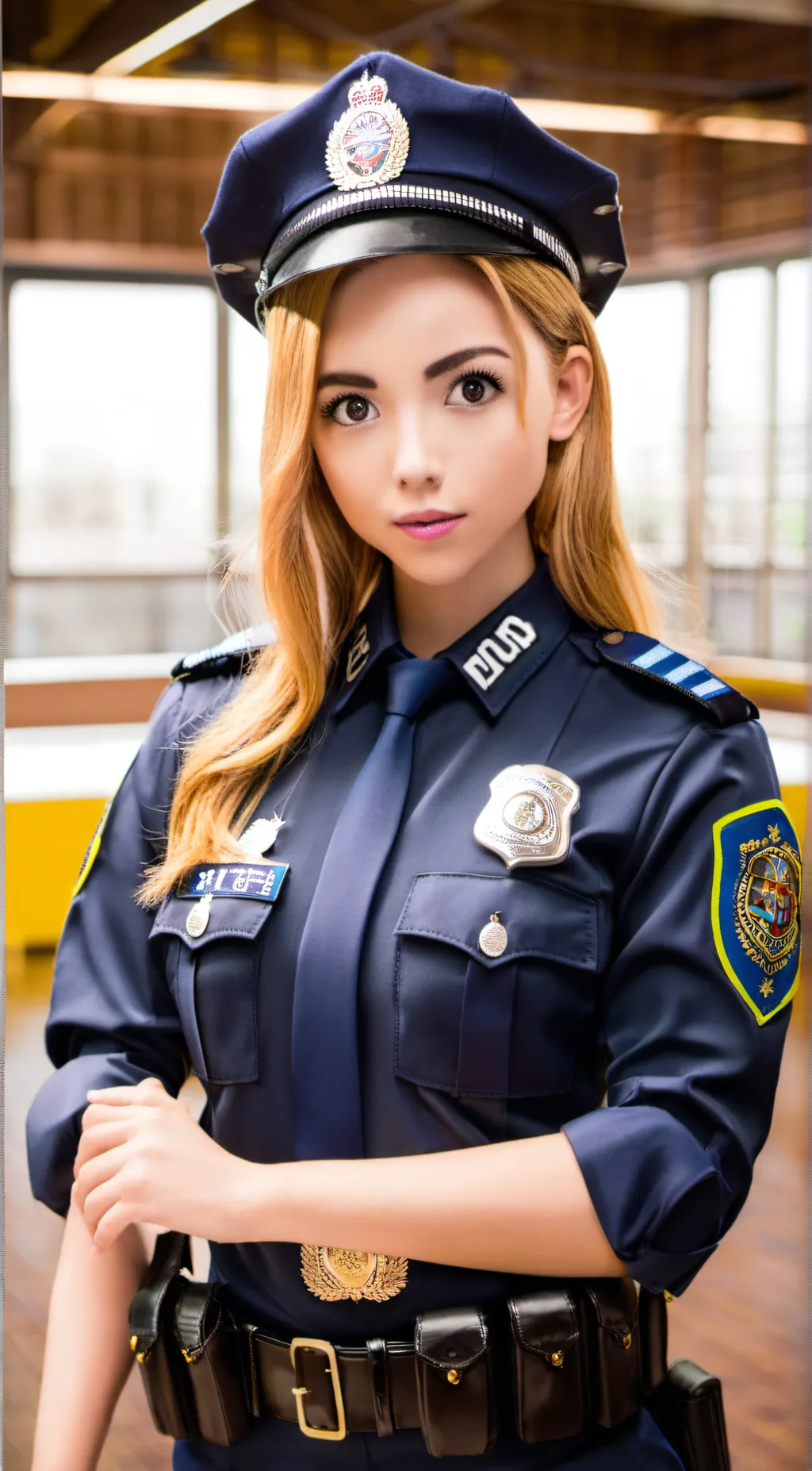 ai character: police officer  background