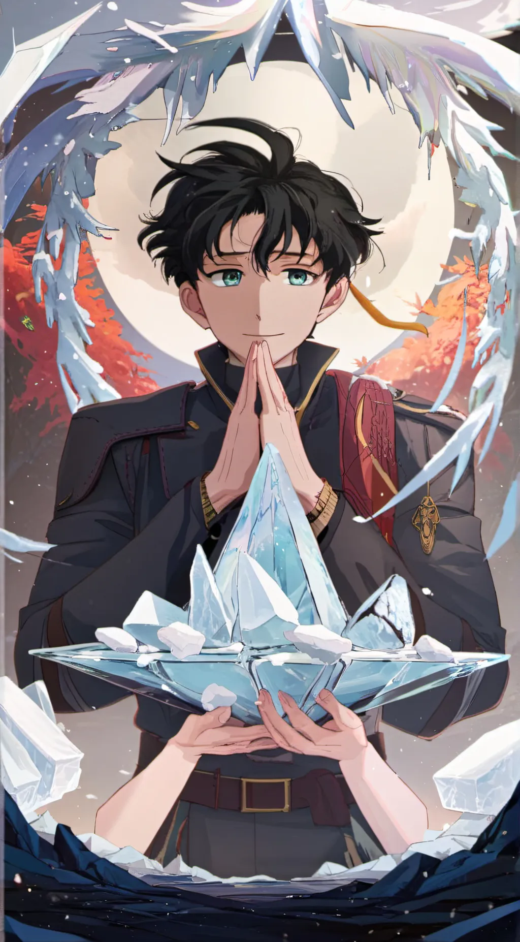 ai character: Ice Mage Toshiko background