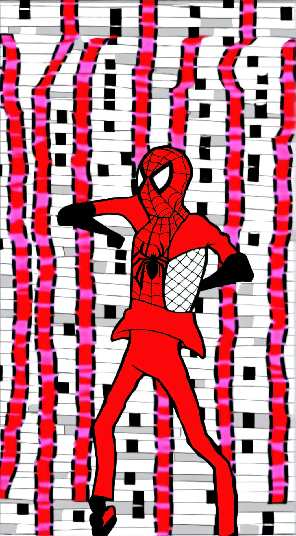 ai character: Spooderman  background