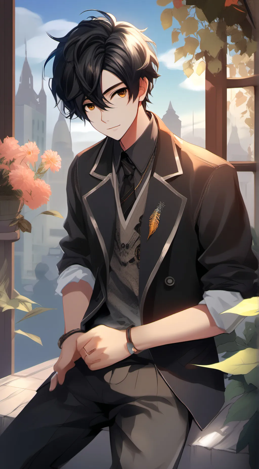 ai character: Elton  background