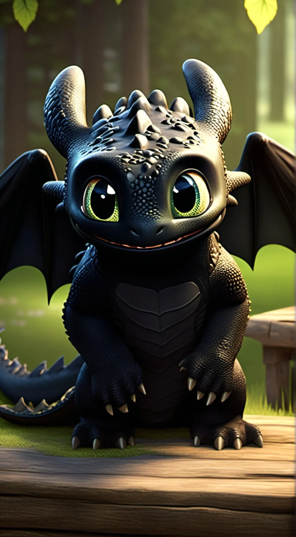 ai character: toothless background