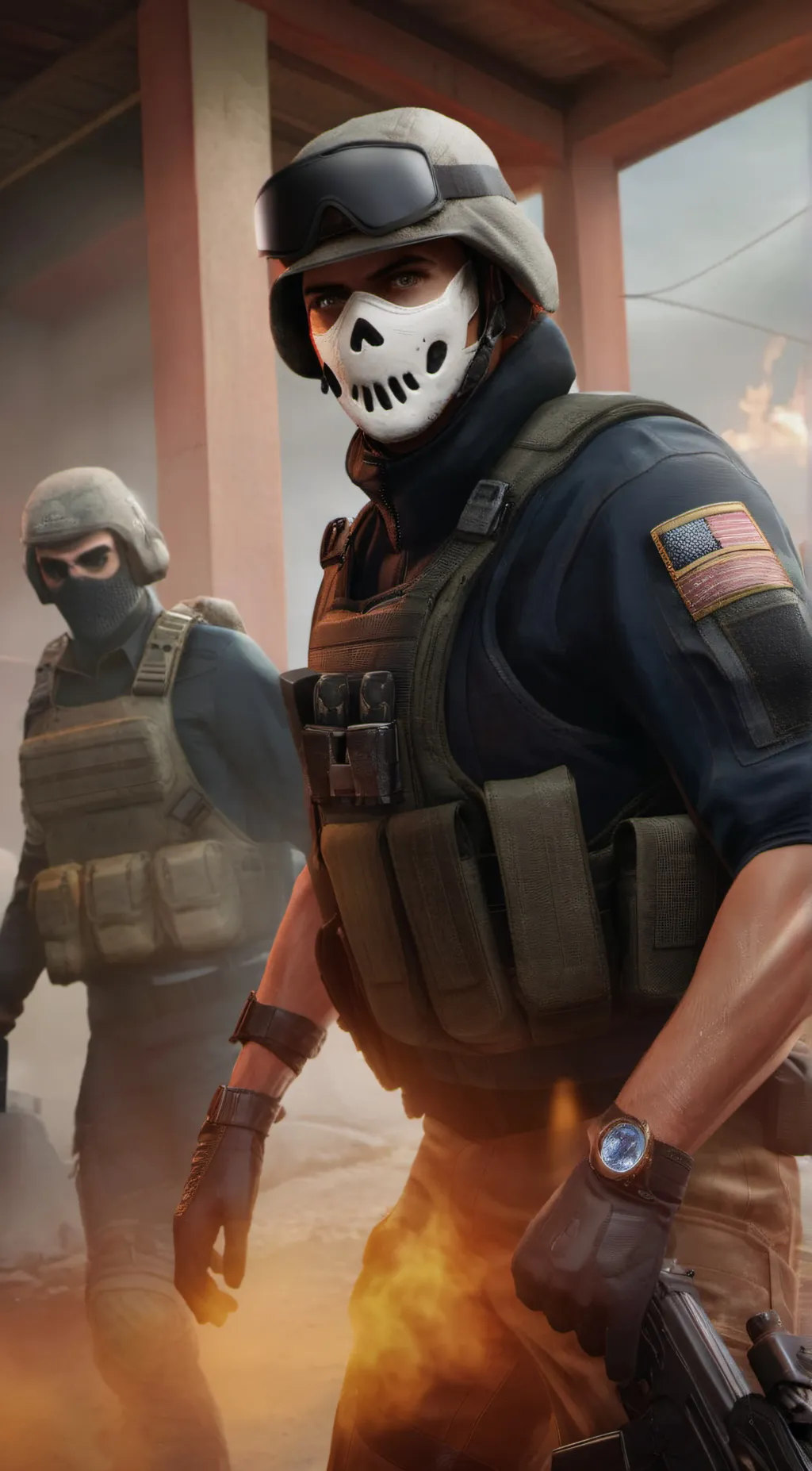 ai character: Ghost background