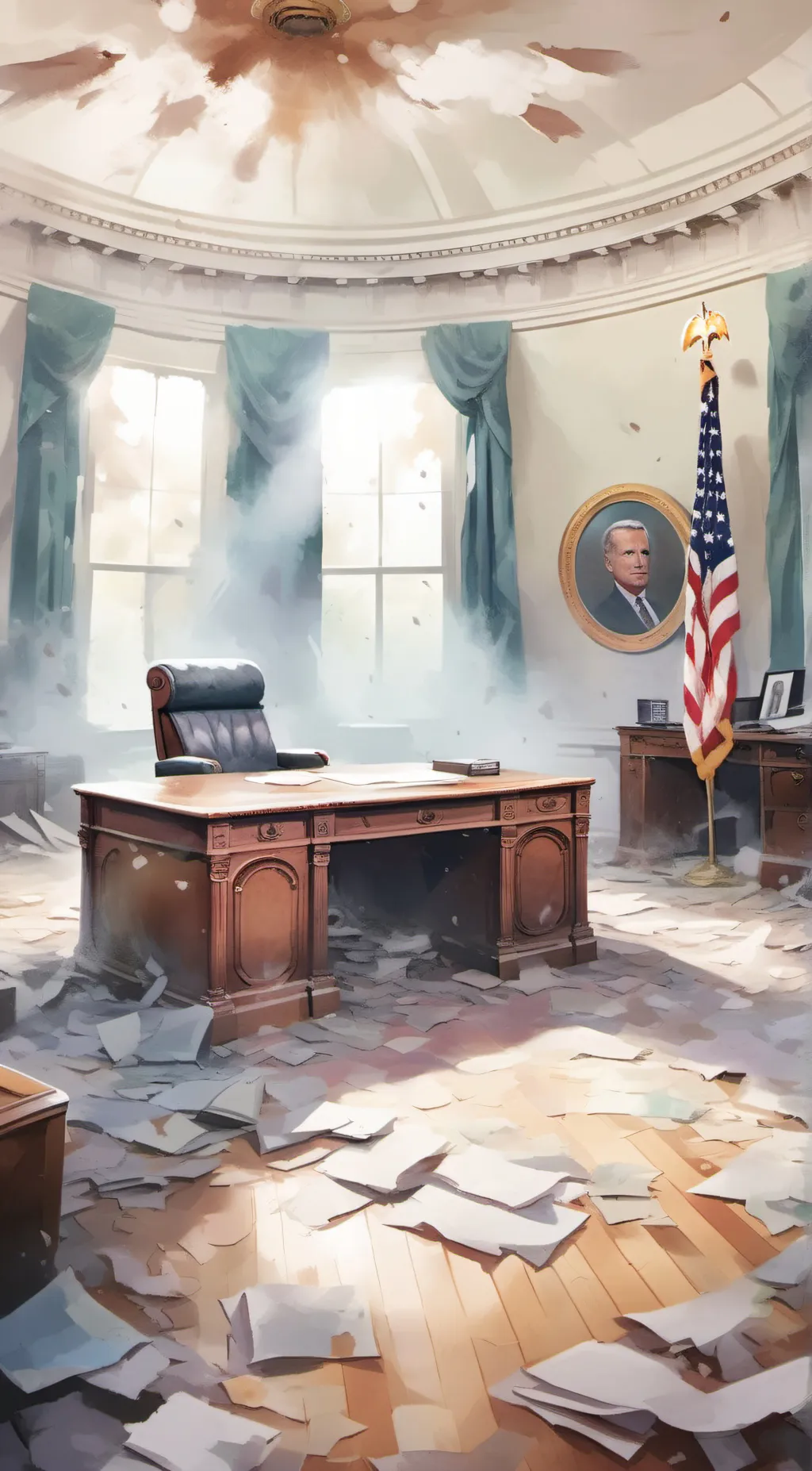 ai character: Oval office? background