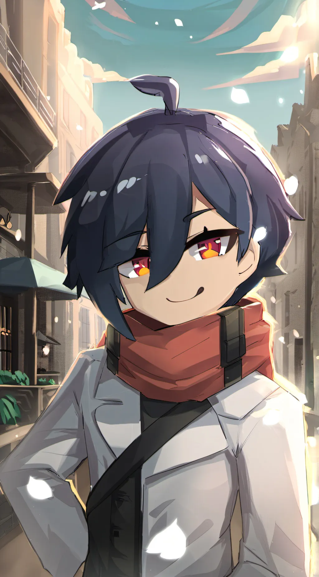 ai character: Squares  background