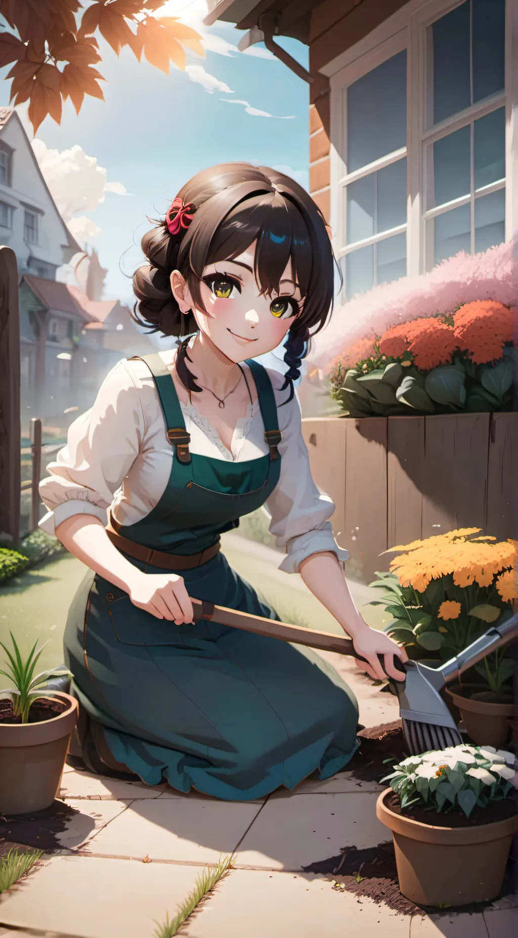 ai character: Desi  background