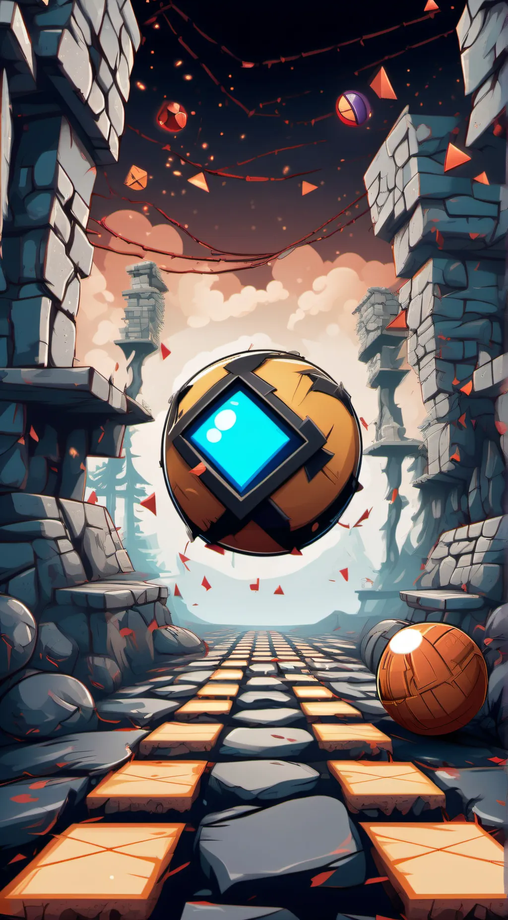 ai character: GD ball mode background