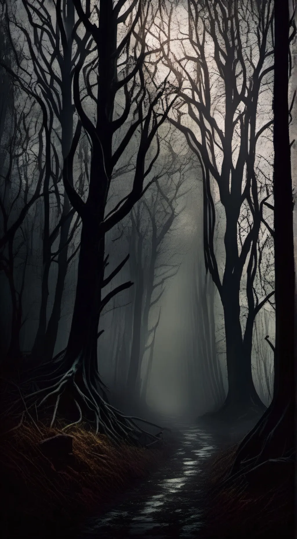 ai character: the woods background