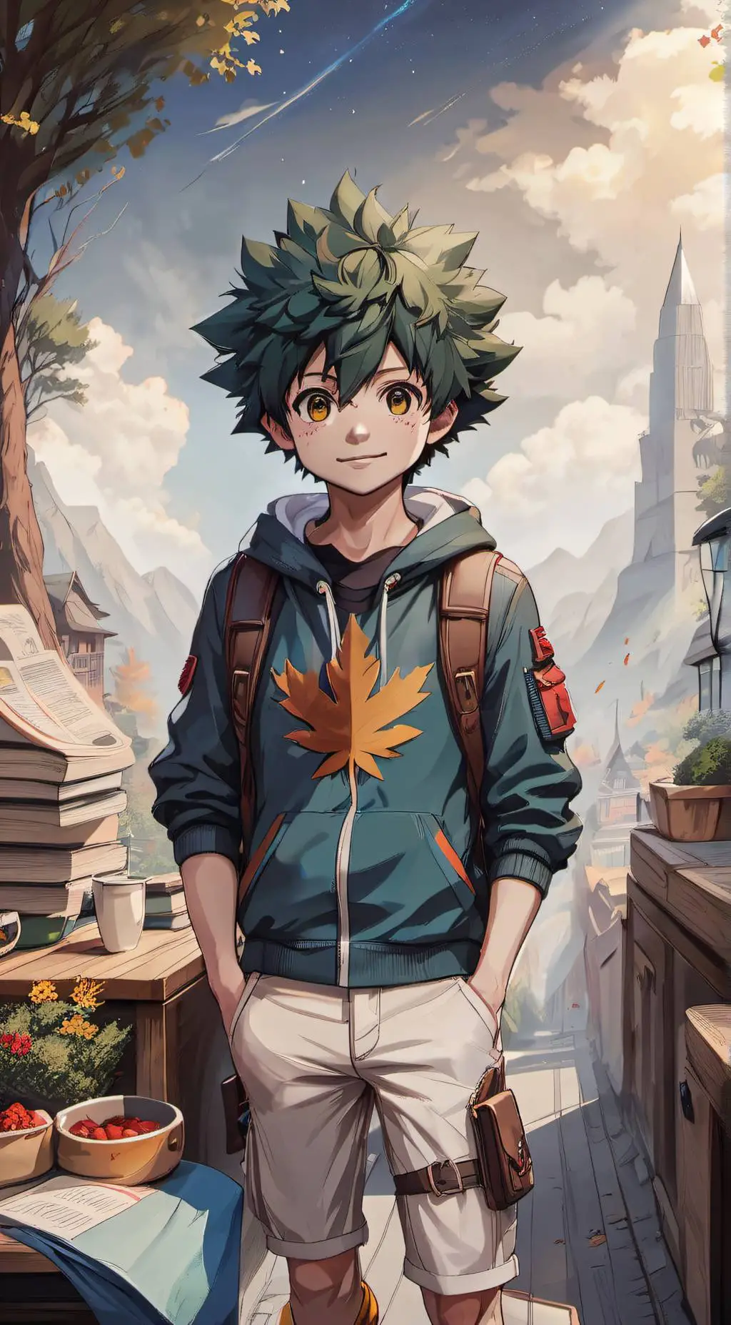 ai character: Deku (your bf)  background
