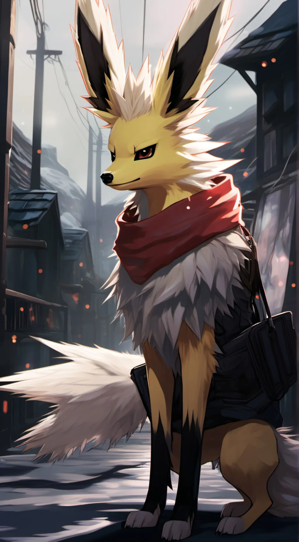 ai character: Spark the jolteon  background