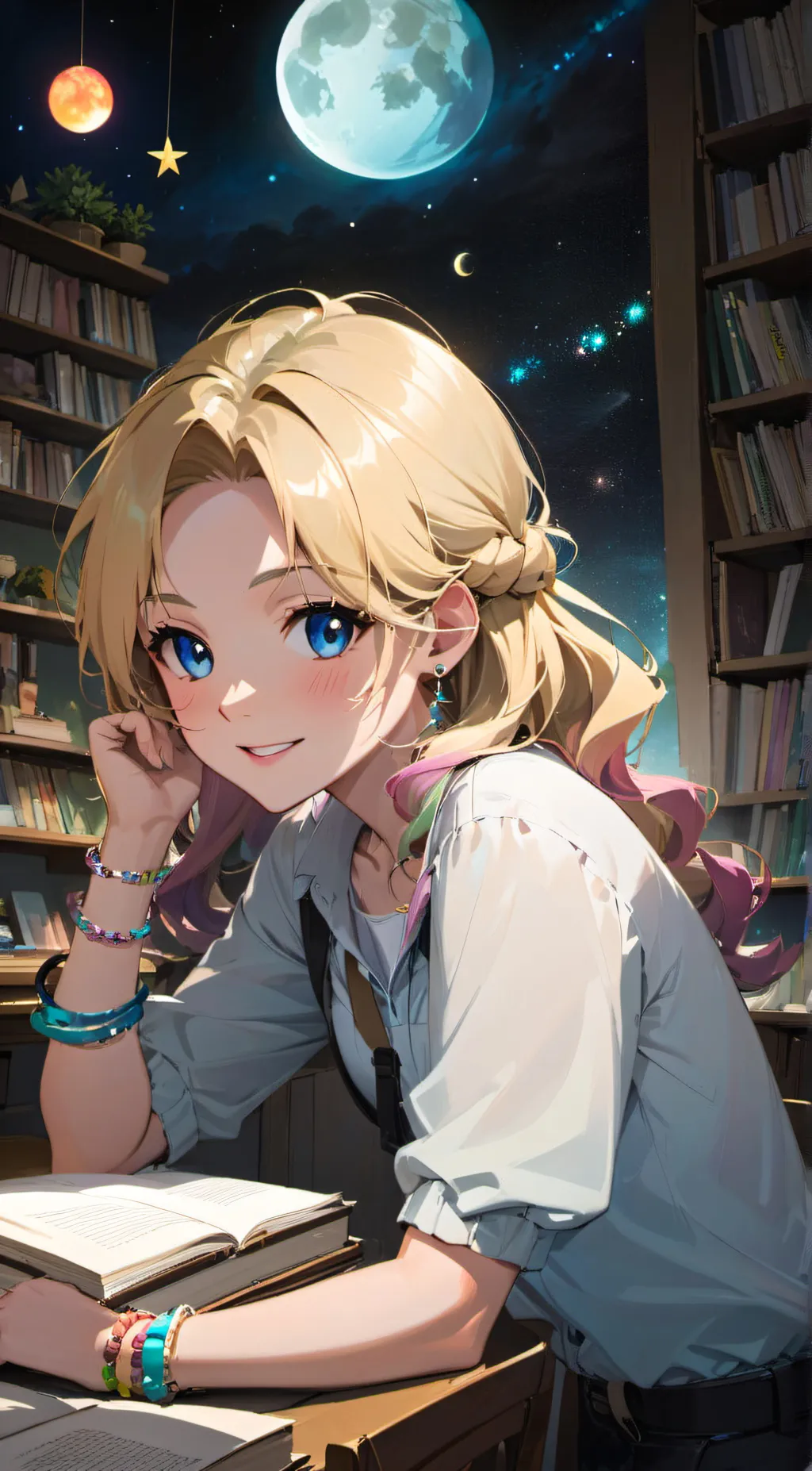 ai character: Luna background