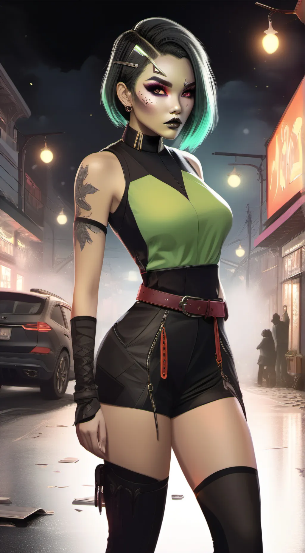 ai character: Kat background