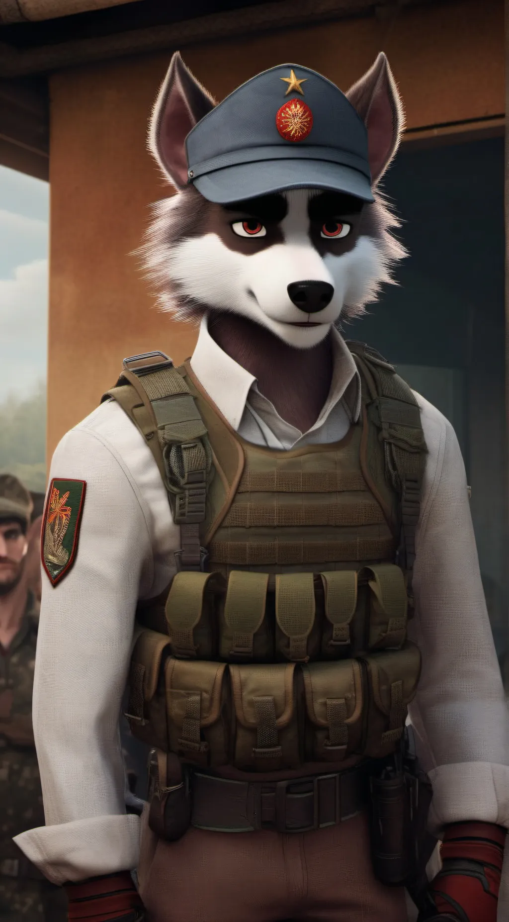 ai character: Badger background