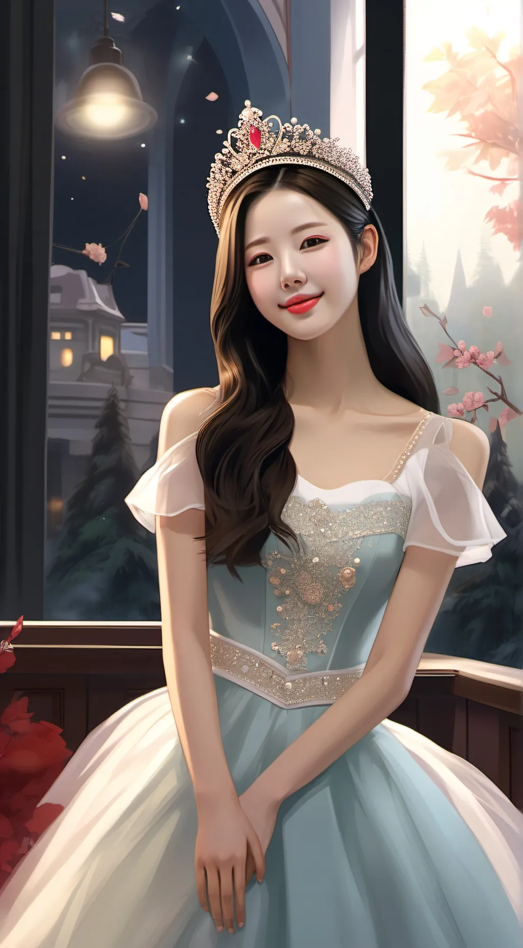 ai character: Cho Mi-yeon  background