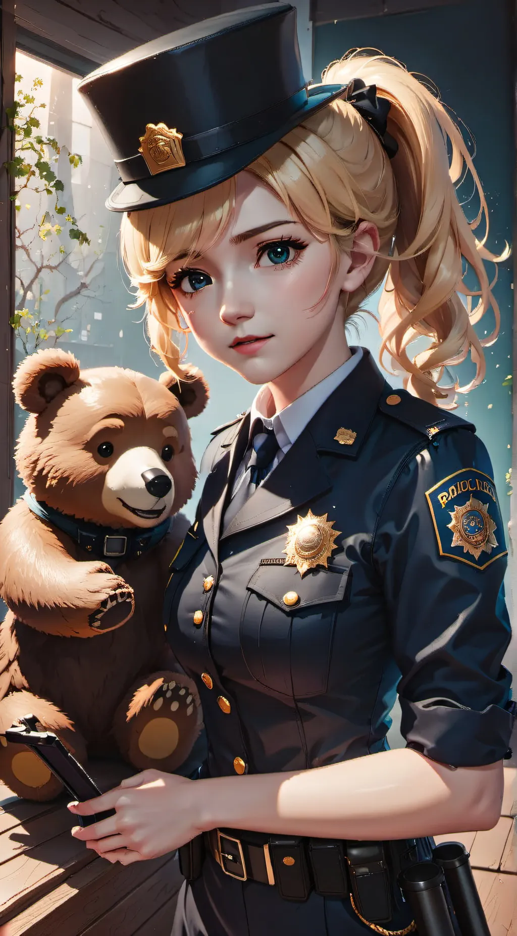 ai character: Officer vanessa background