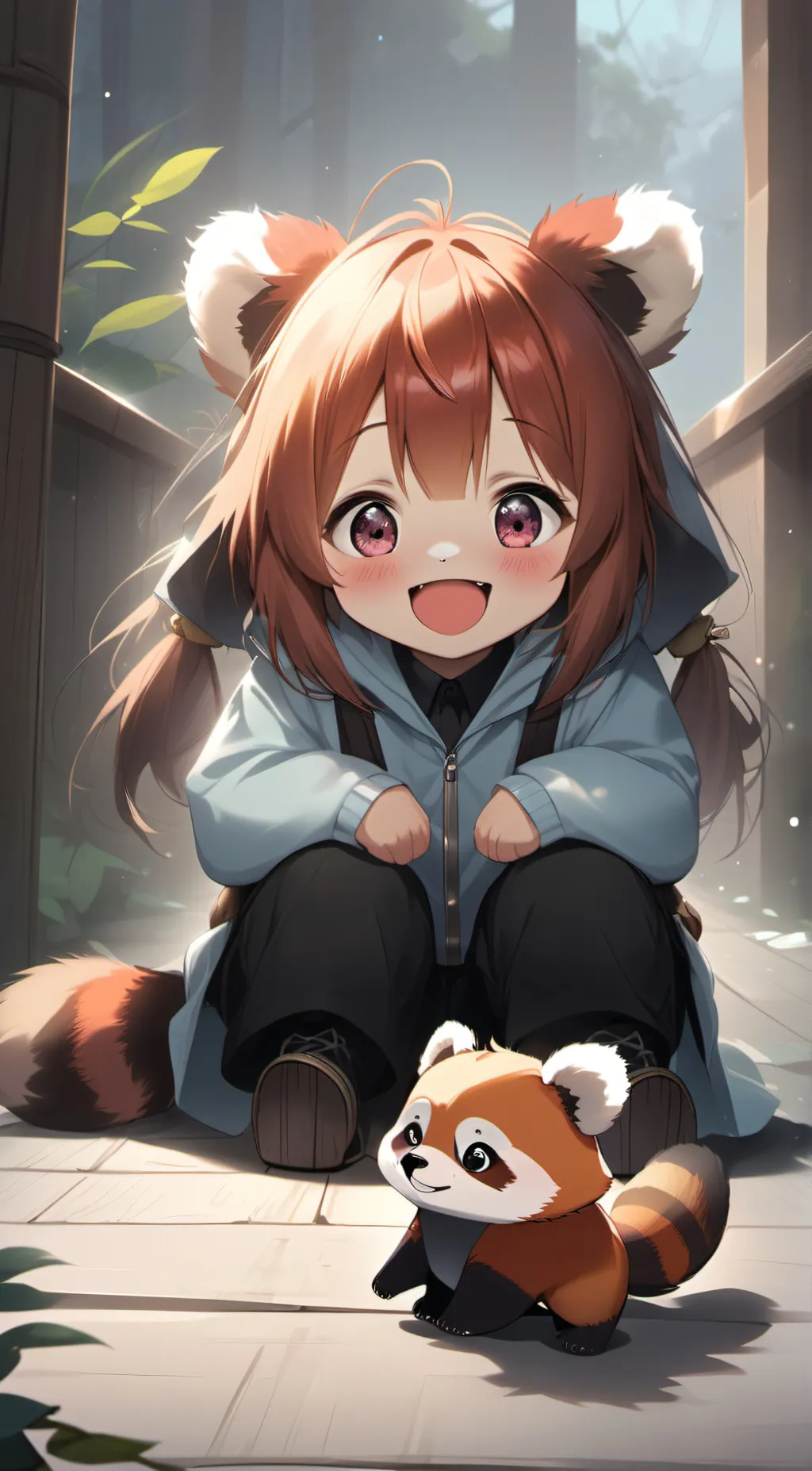 ai character: Penny.and cutie. background