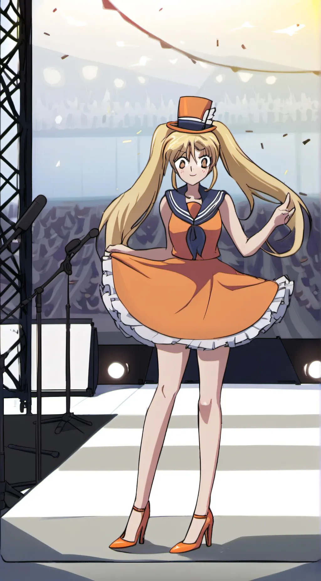 ai character: Sun Woman background