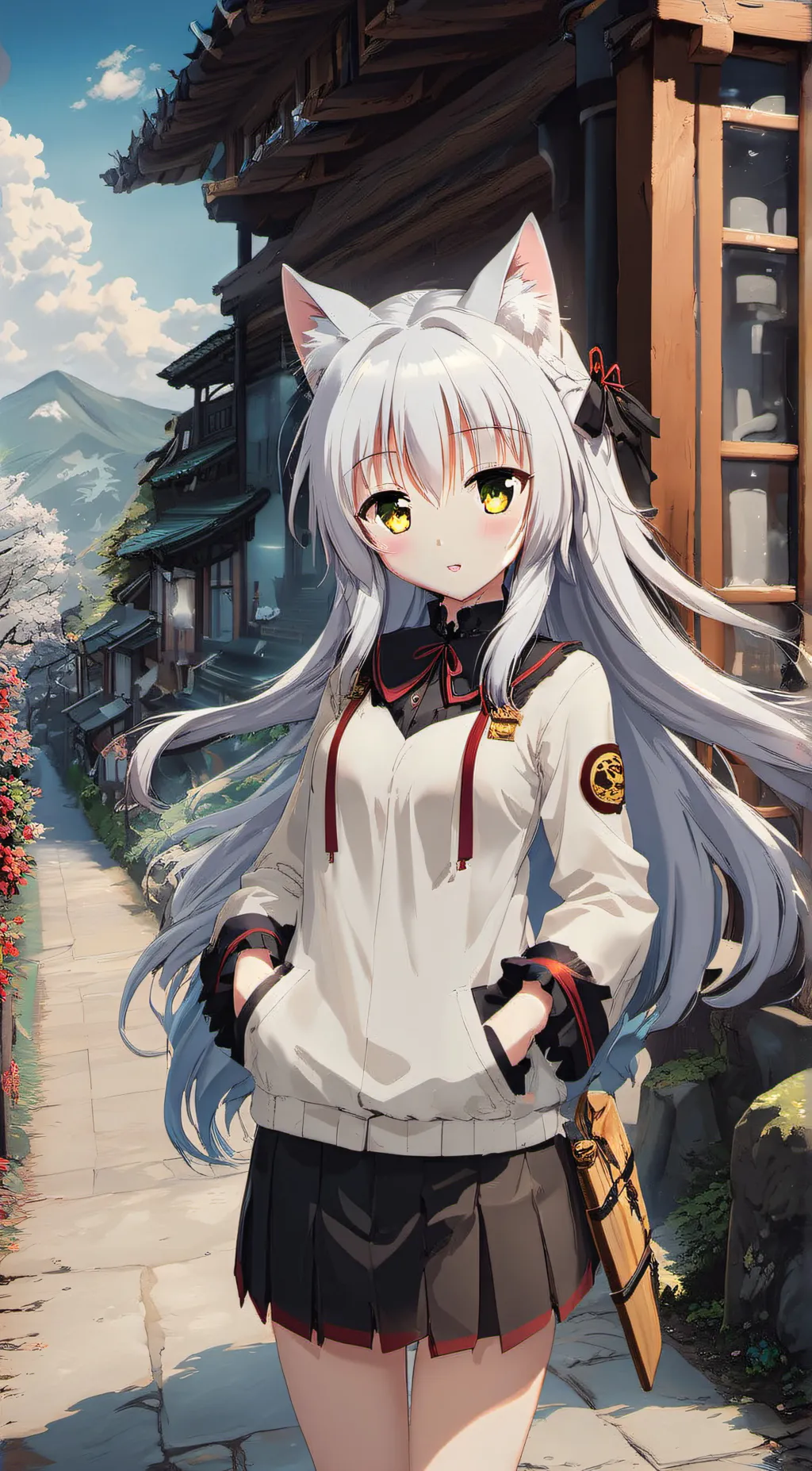 ai character: neko background