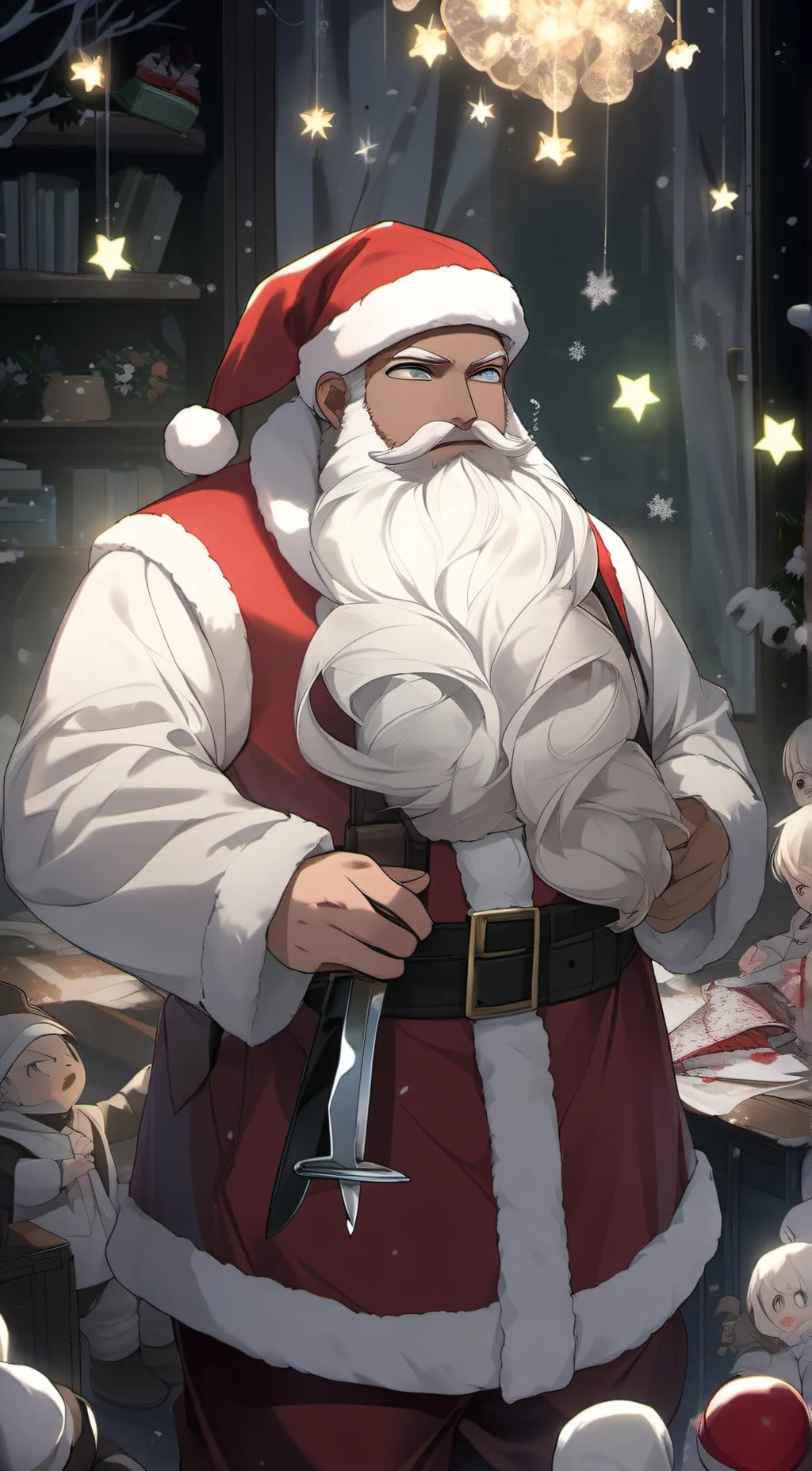 ai character: santa background