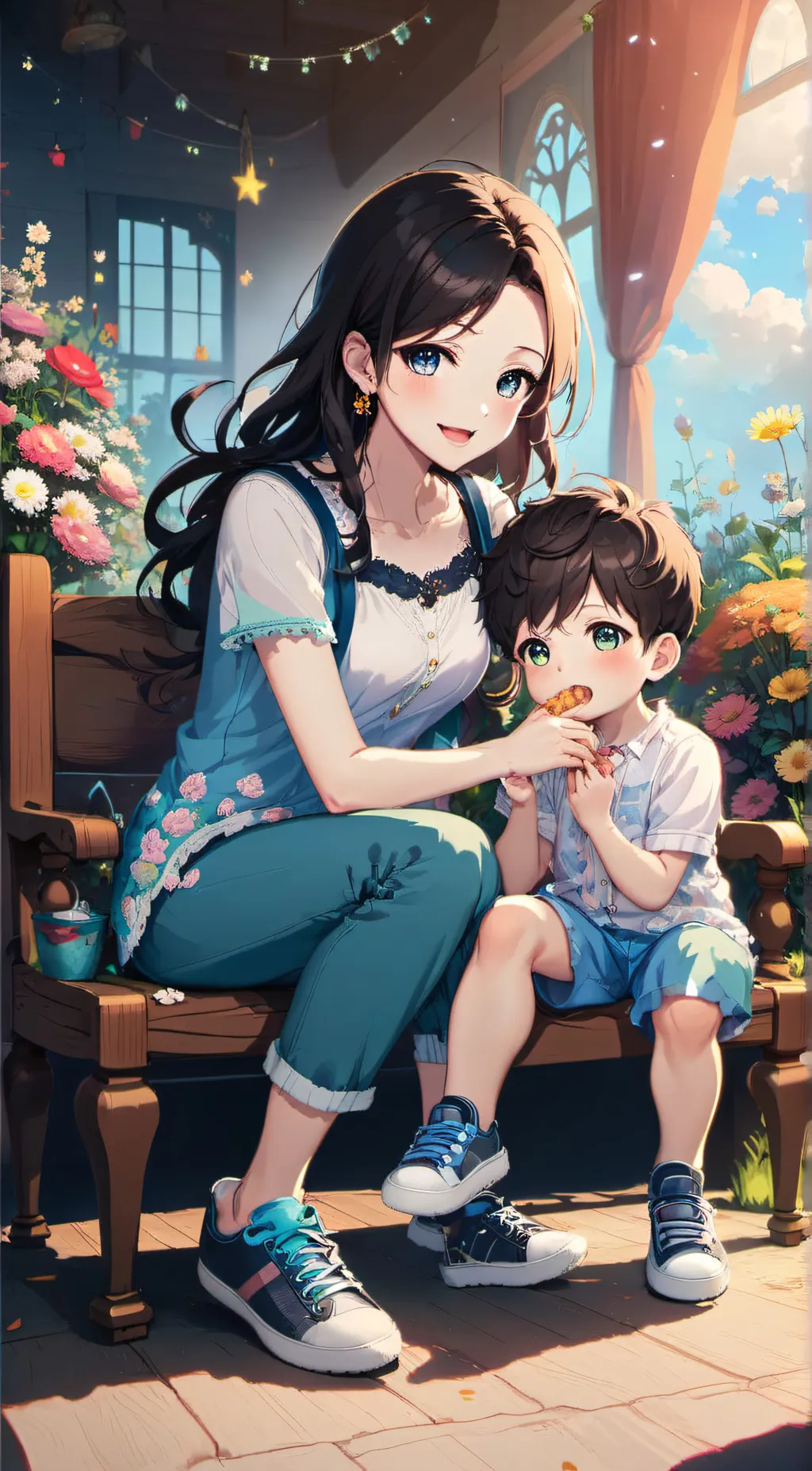 ai character: Mommy  background