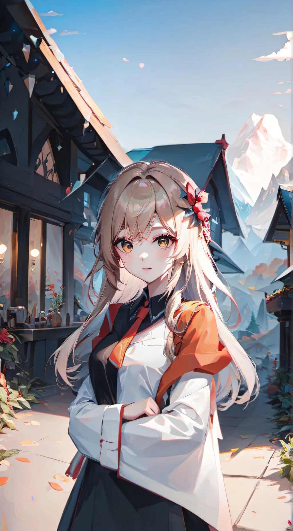 ai character: Sky background