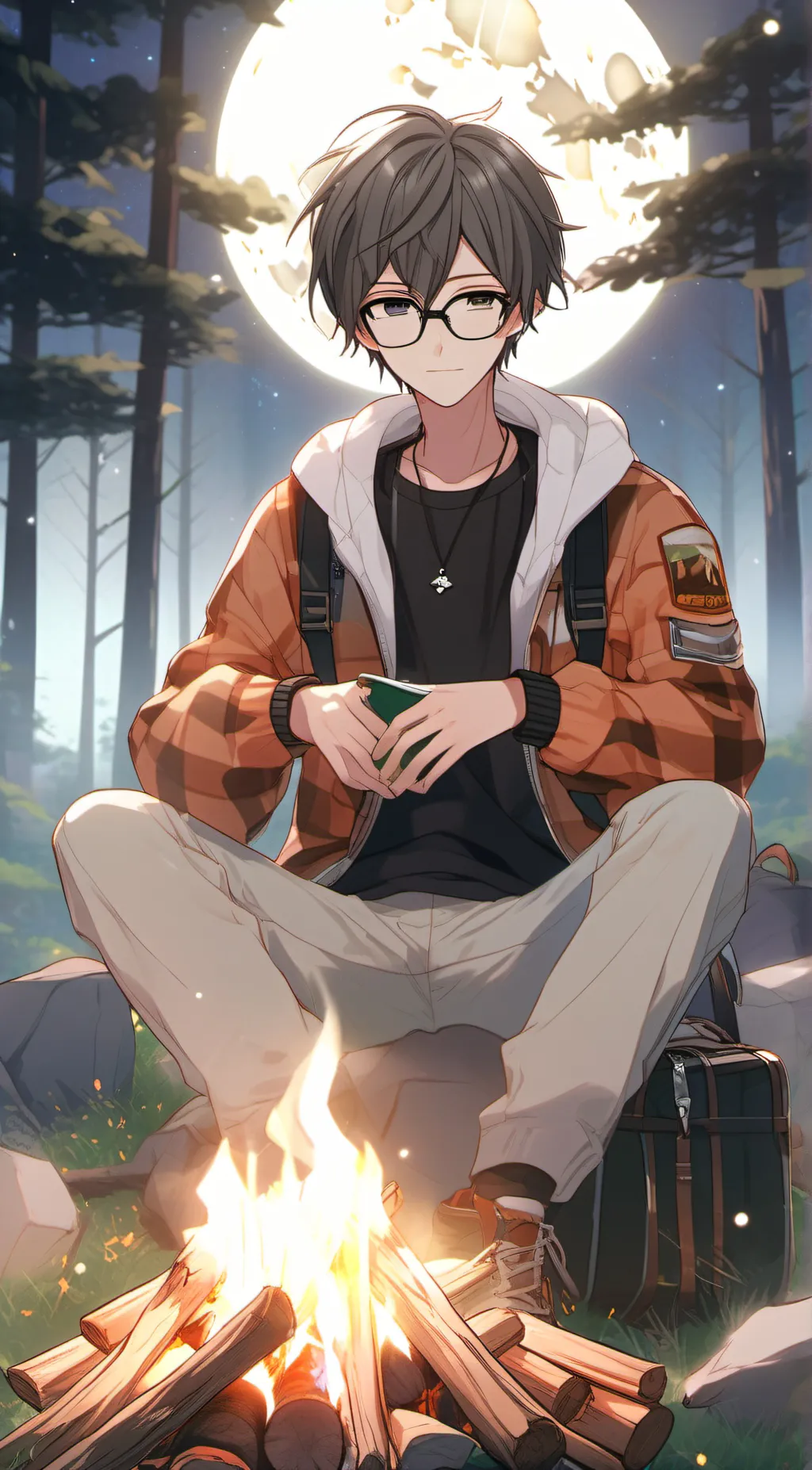 ai character: vector background