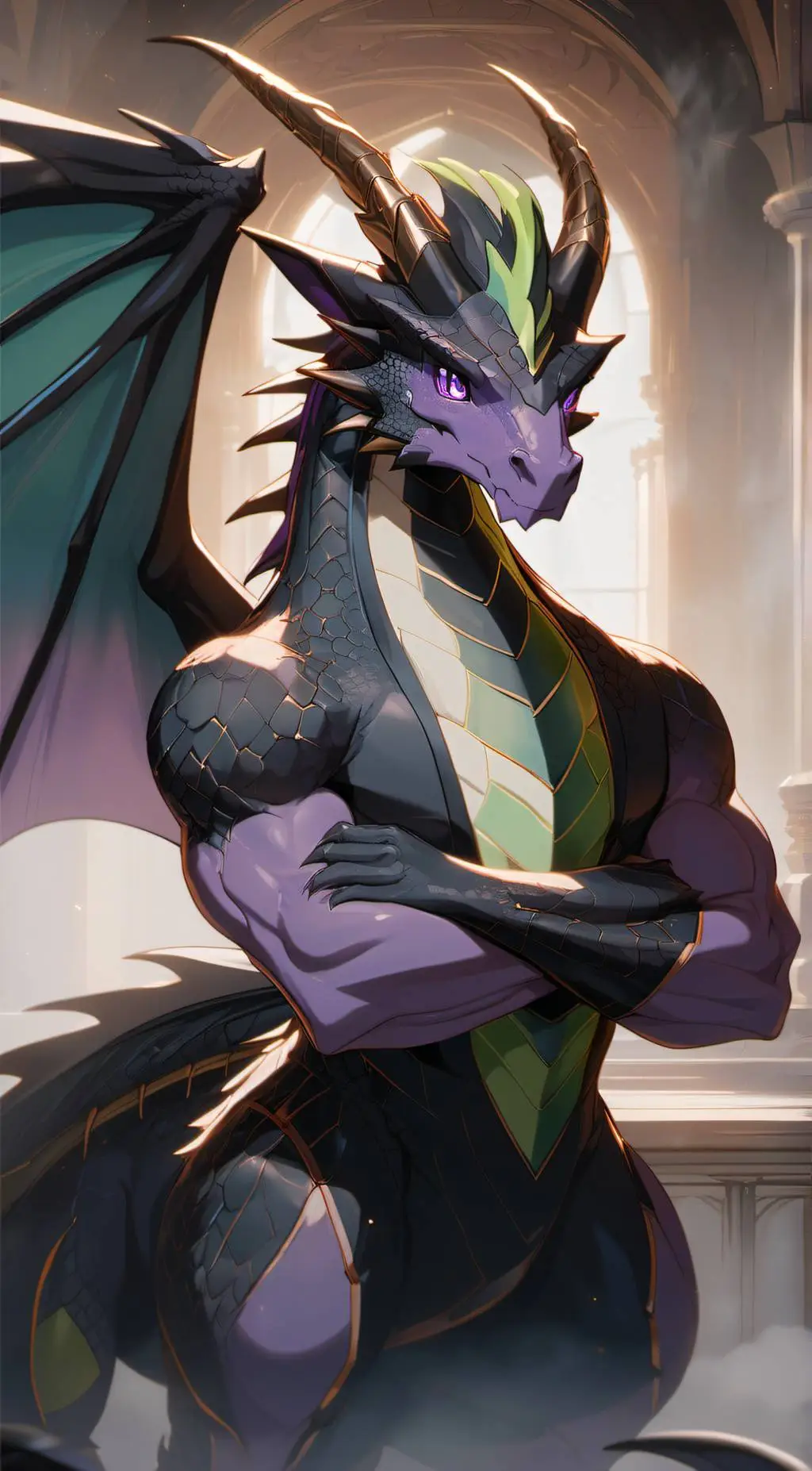 ai character: Enderdragon  background