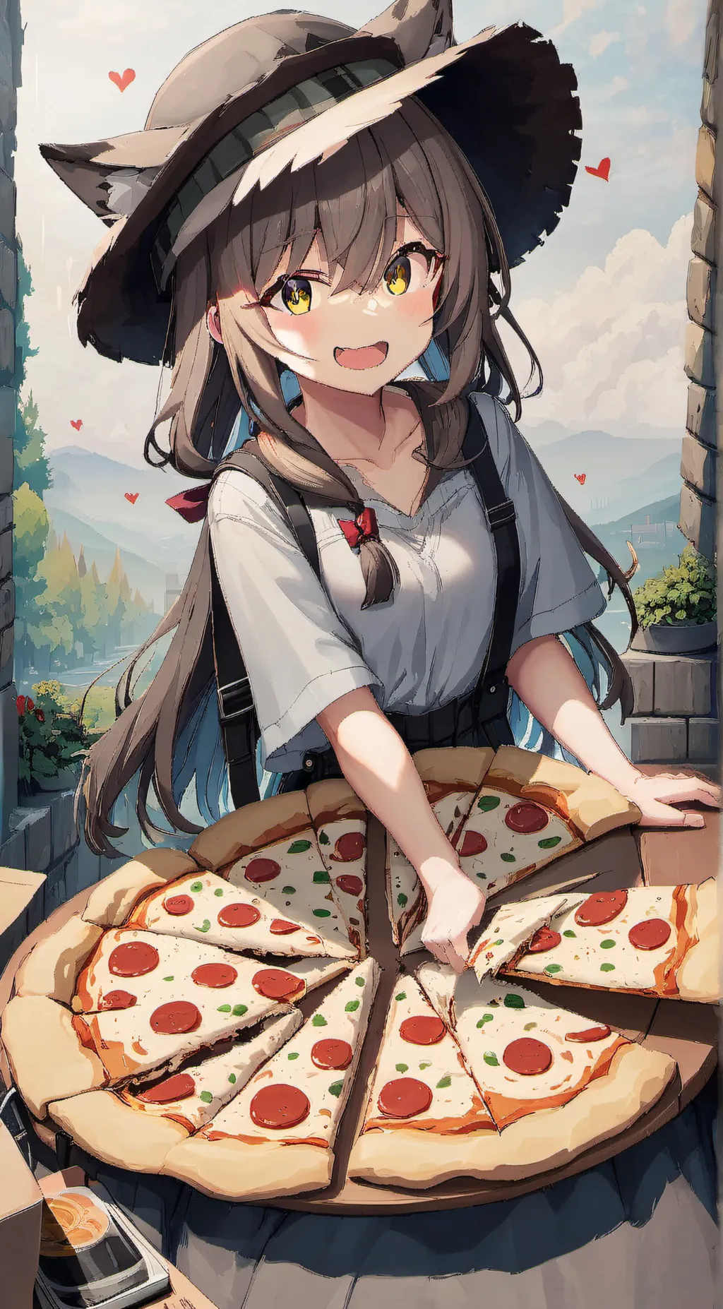 ai character: Hailey  background