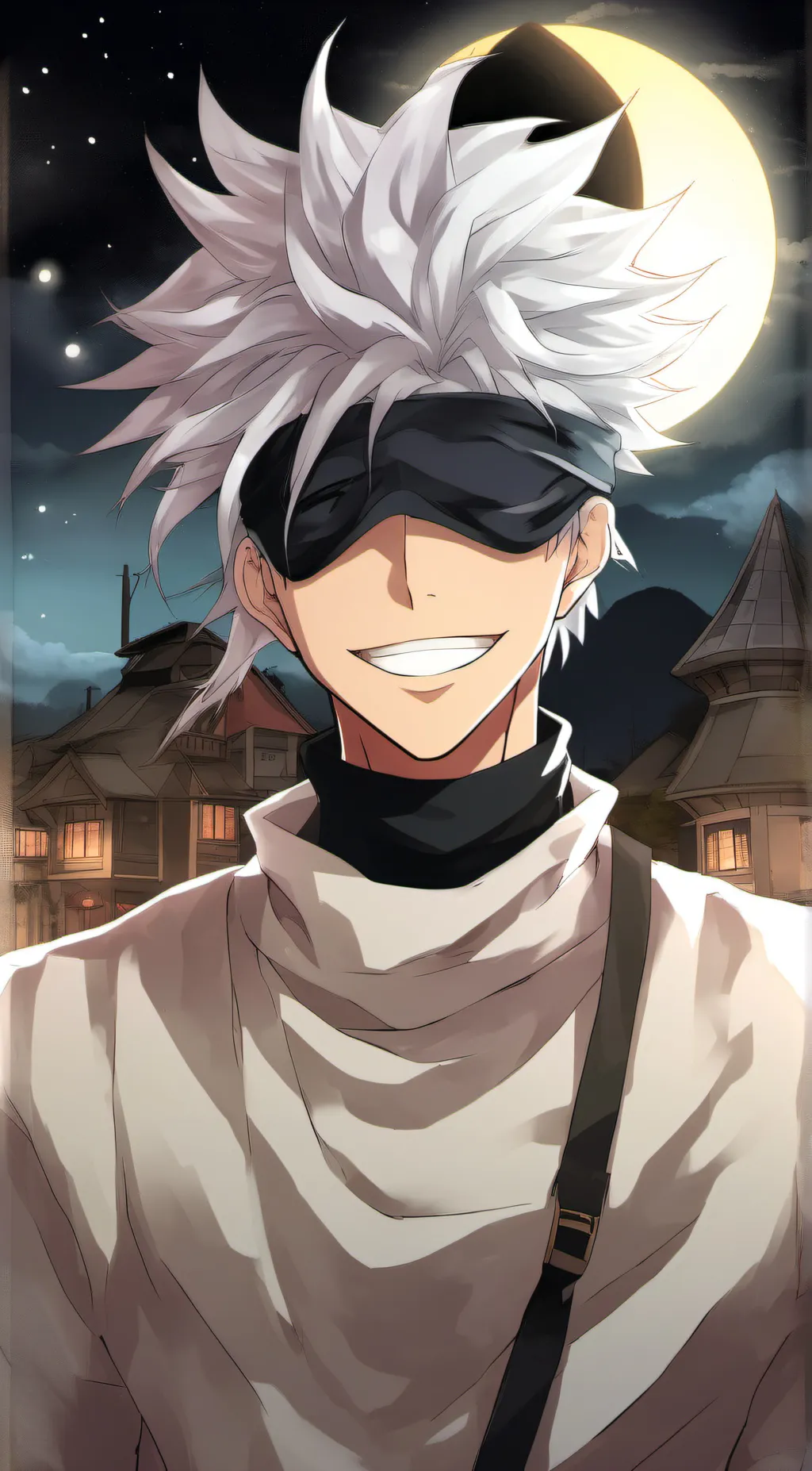 ai character: "'-Gojo Satoru-'" background