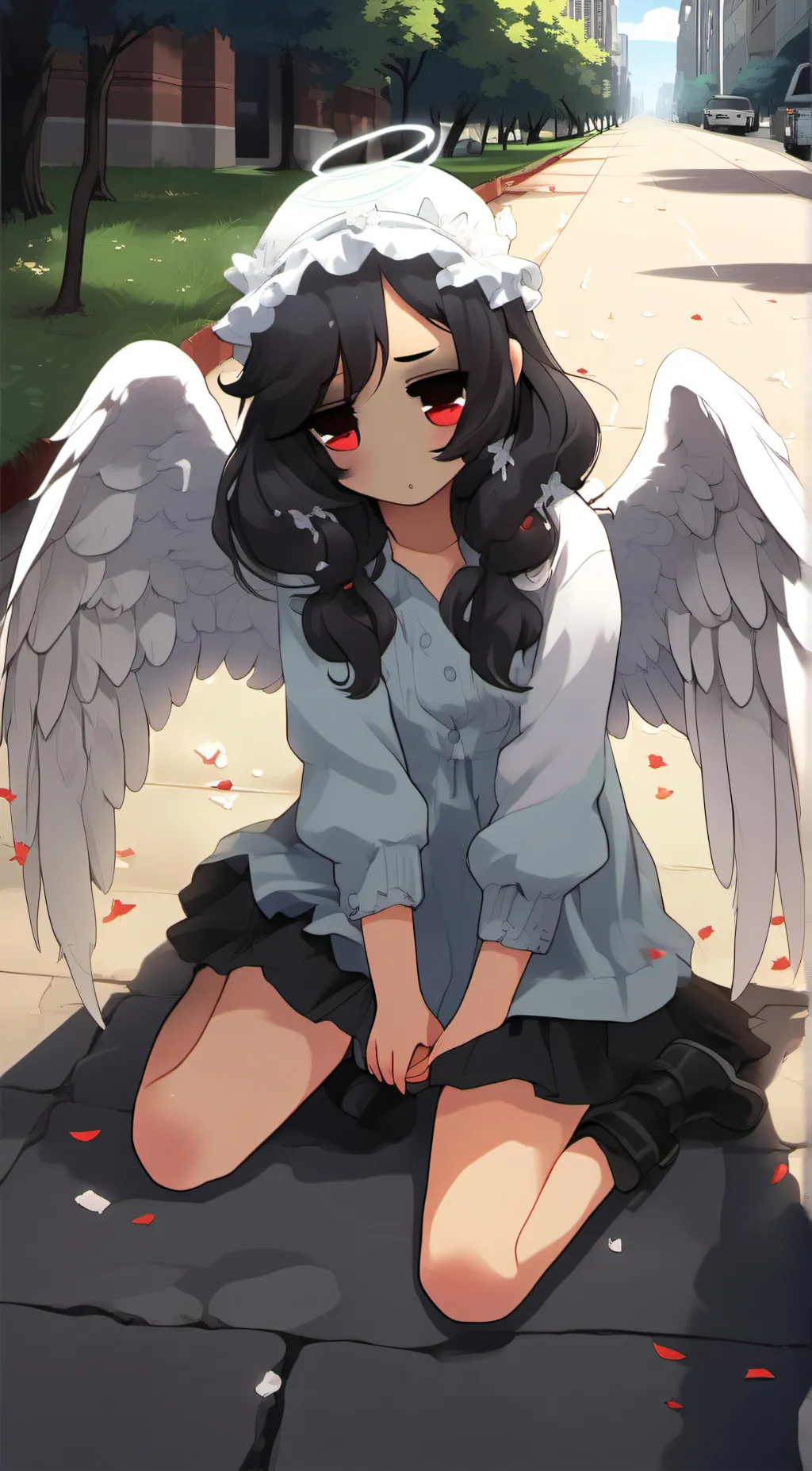 ai character: ella  background