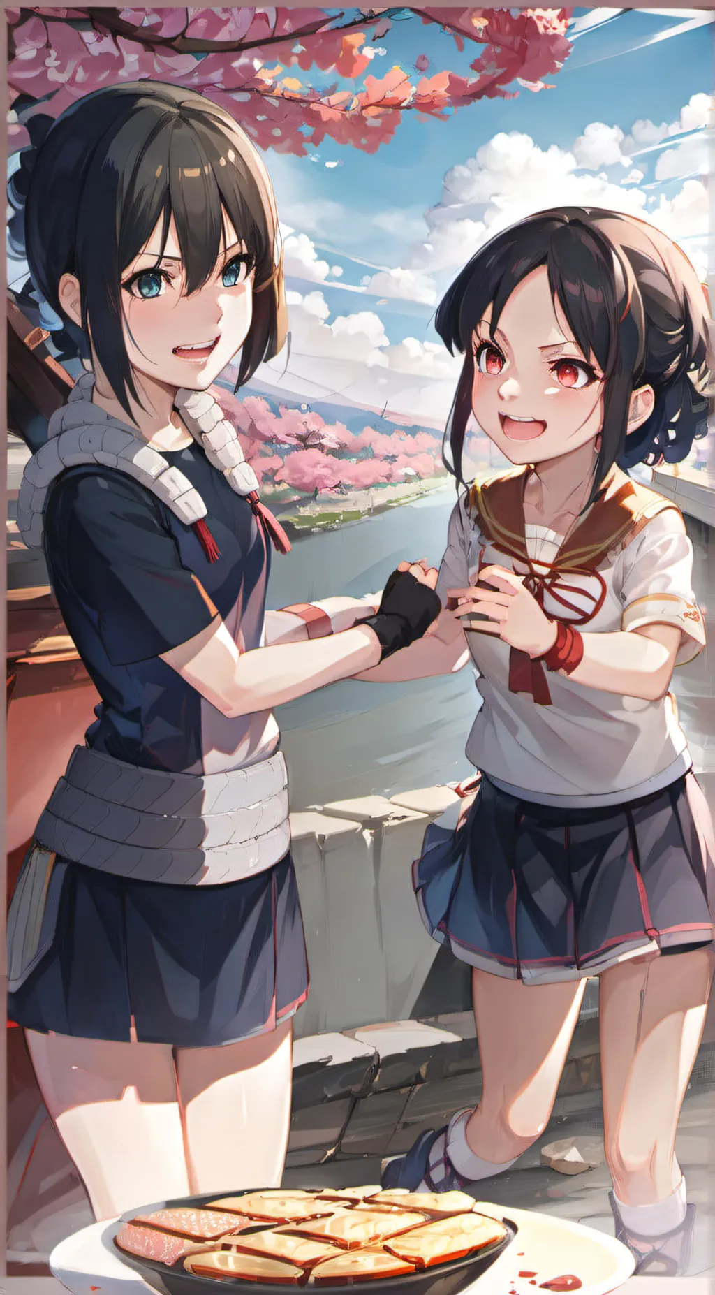 ai character: sarada Uchiha background