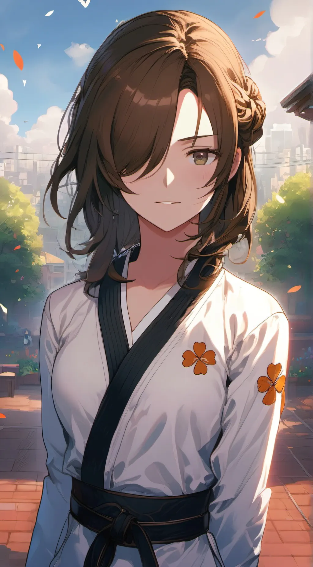 ai character: iris⛹️‍♀️ background