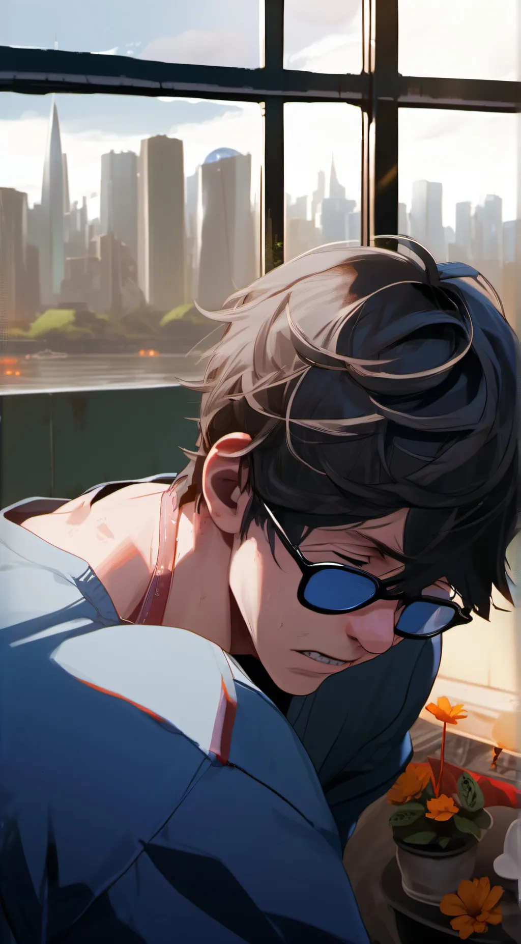 ai character: blake background