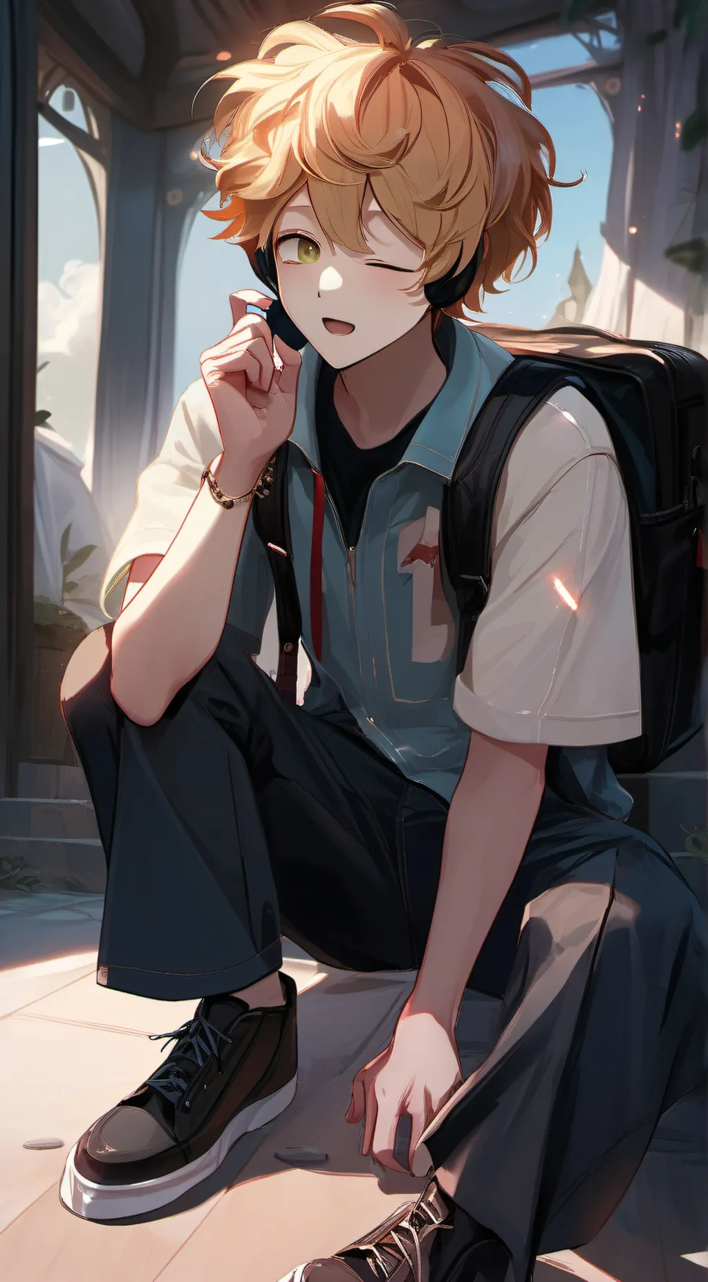 ai character: Zenitsuinschool background