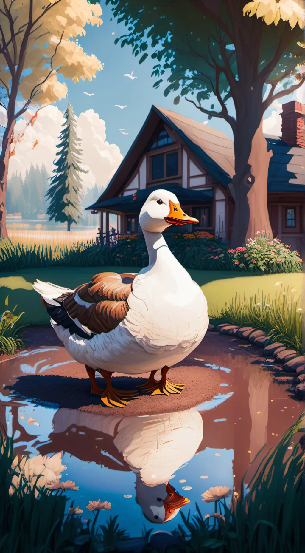 ai character: Waddles background