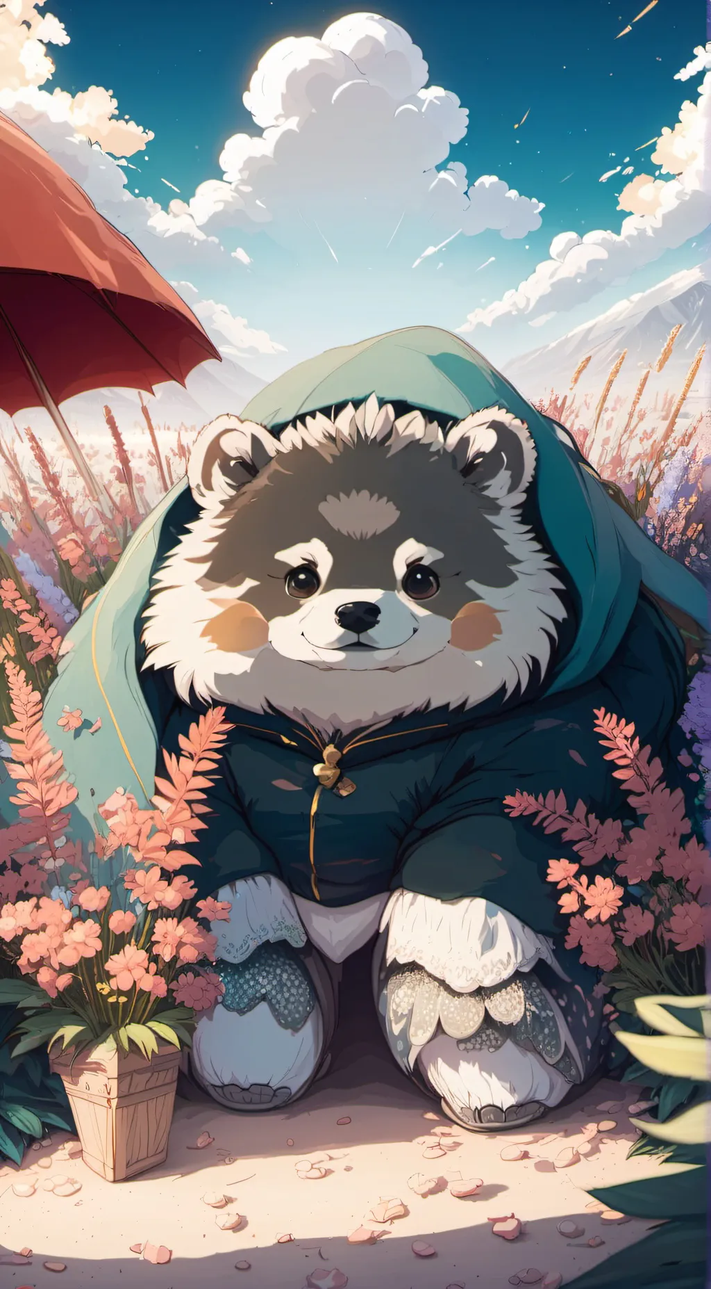 ai character: doggy background