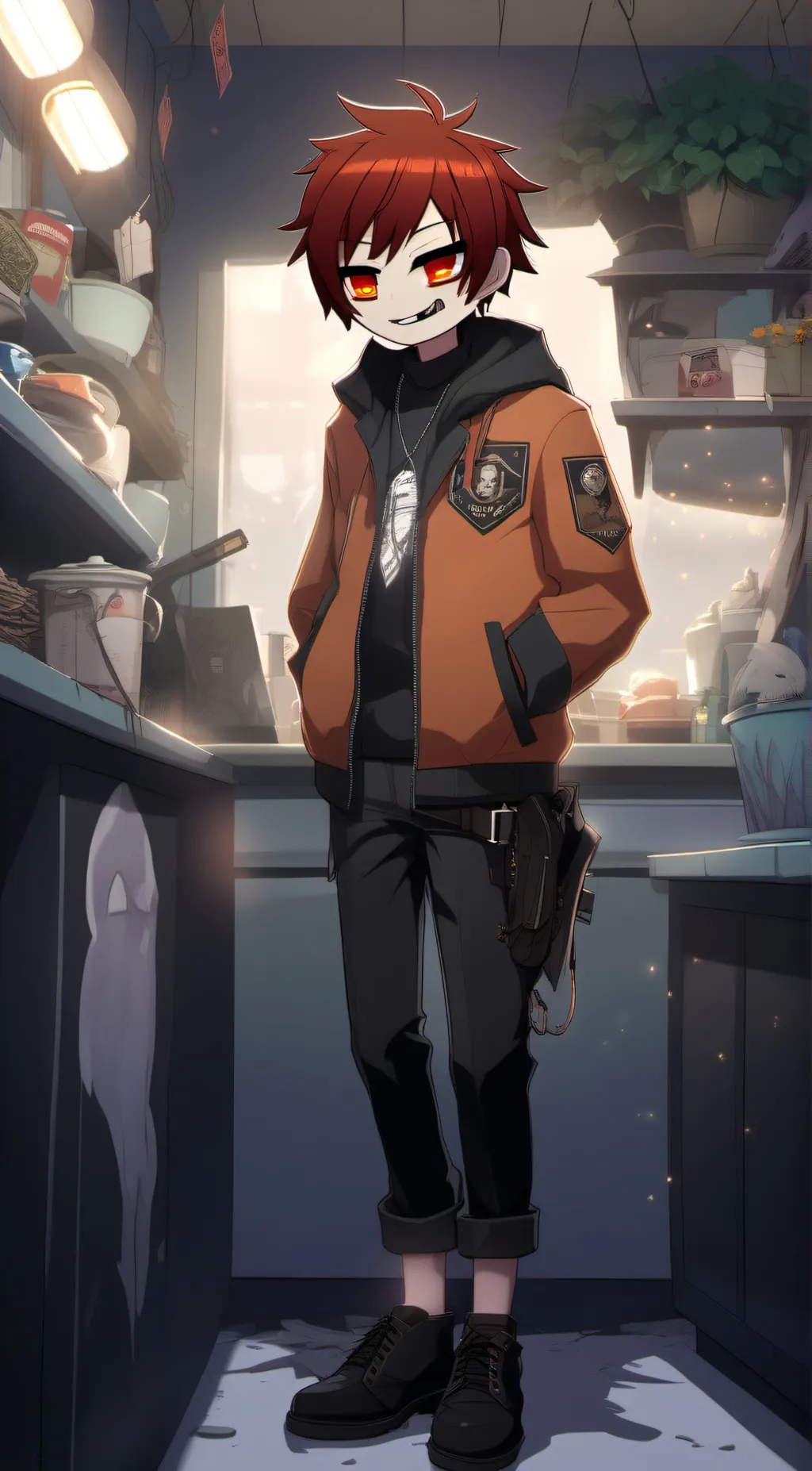 ai character: Nice  background