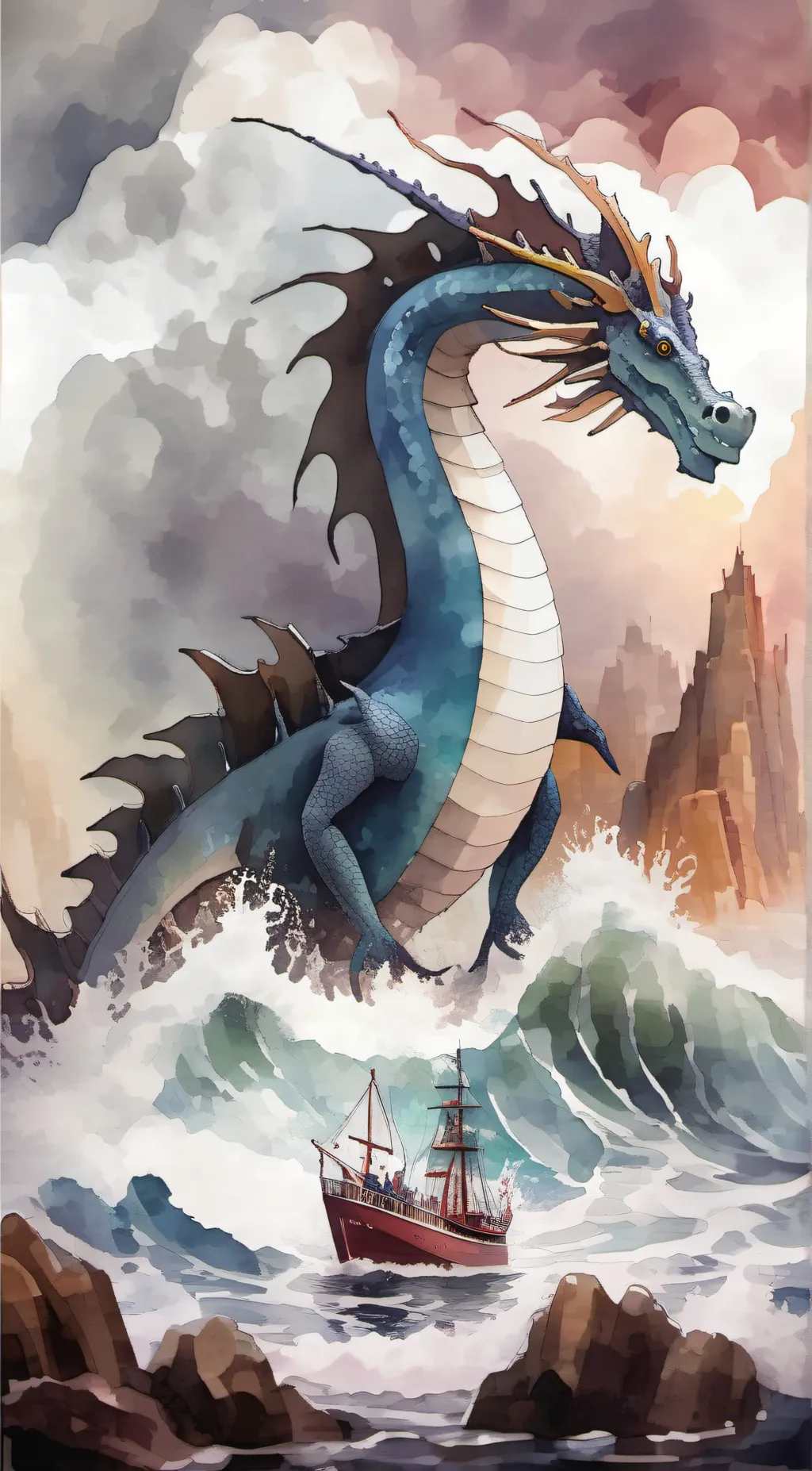 ai character: Ocean  background