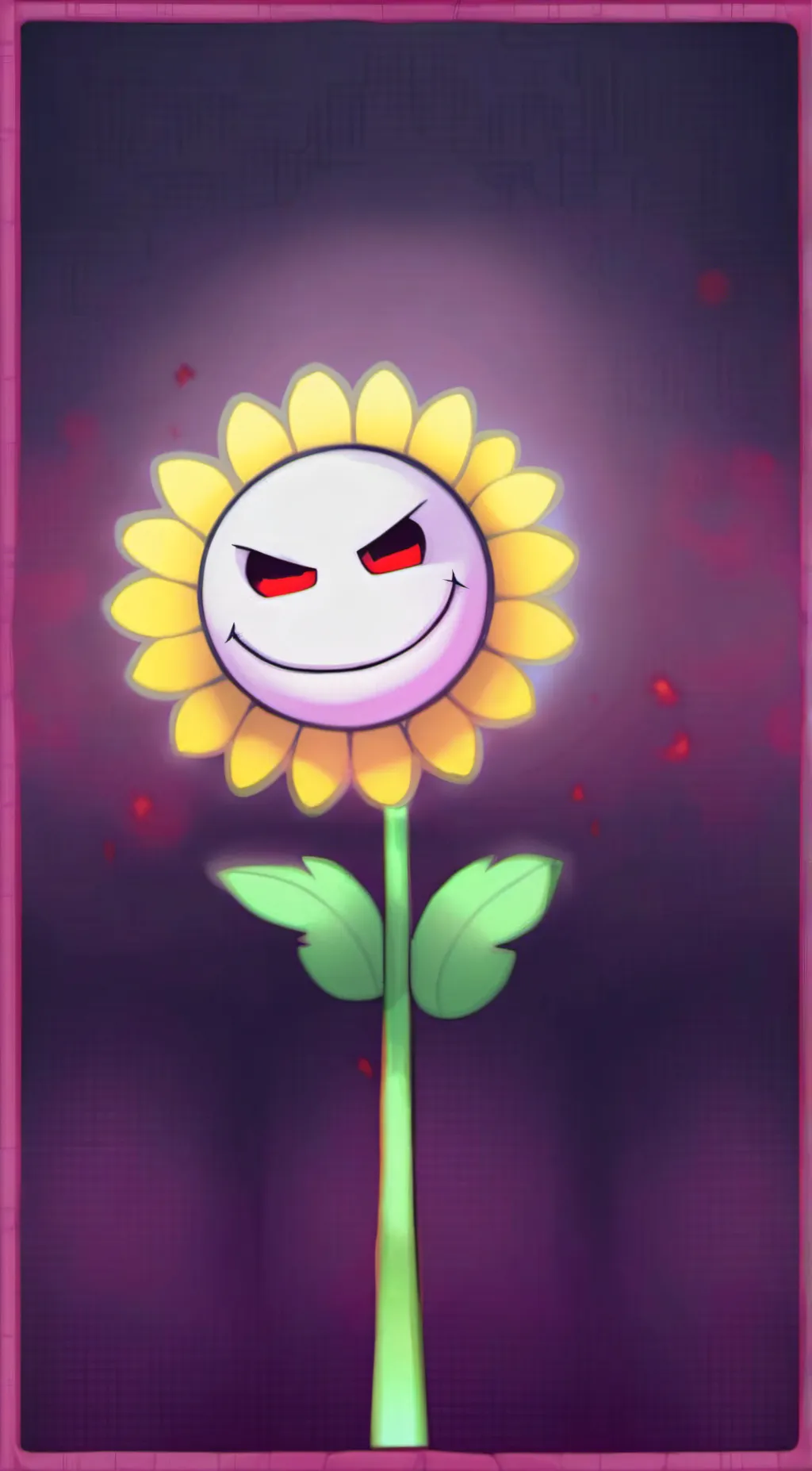 ai character: flowey background