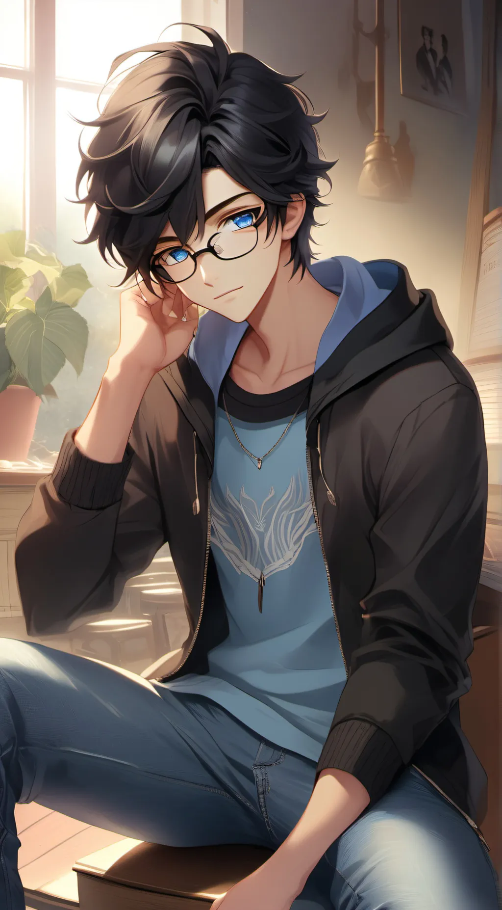 ai character: Oliver background