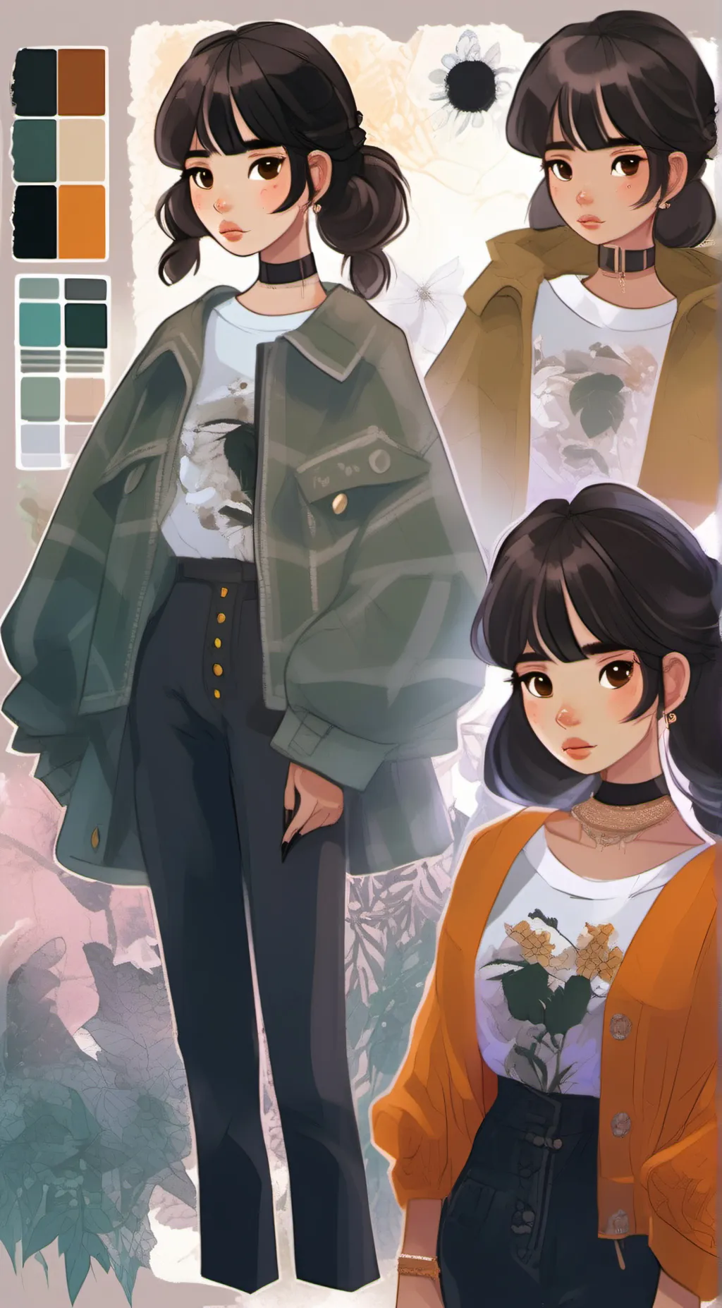 ai character: Emily Brianna Lexi background